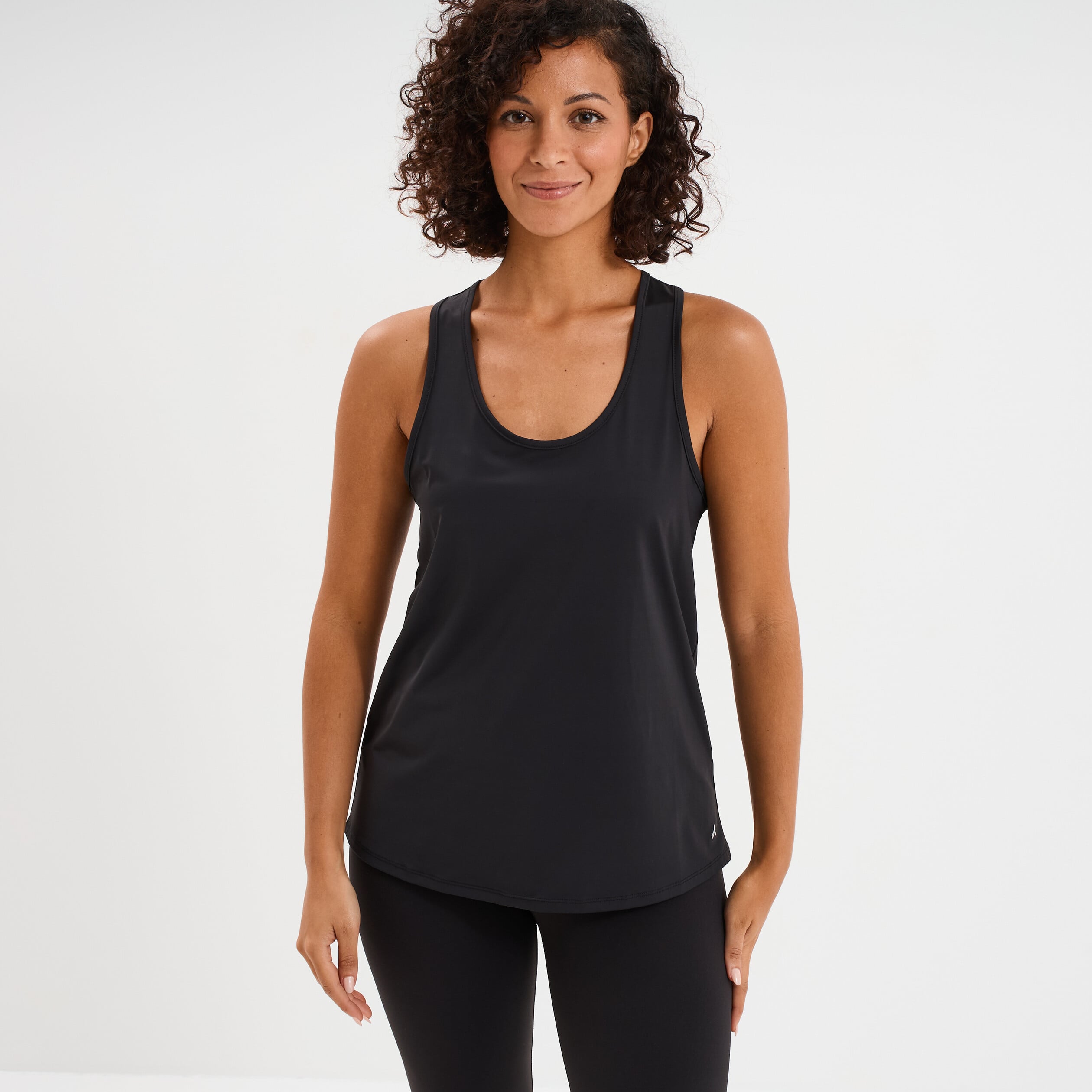 D&eacute;bardeur de sport fluide dos nageur noir femme