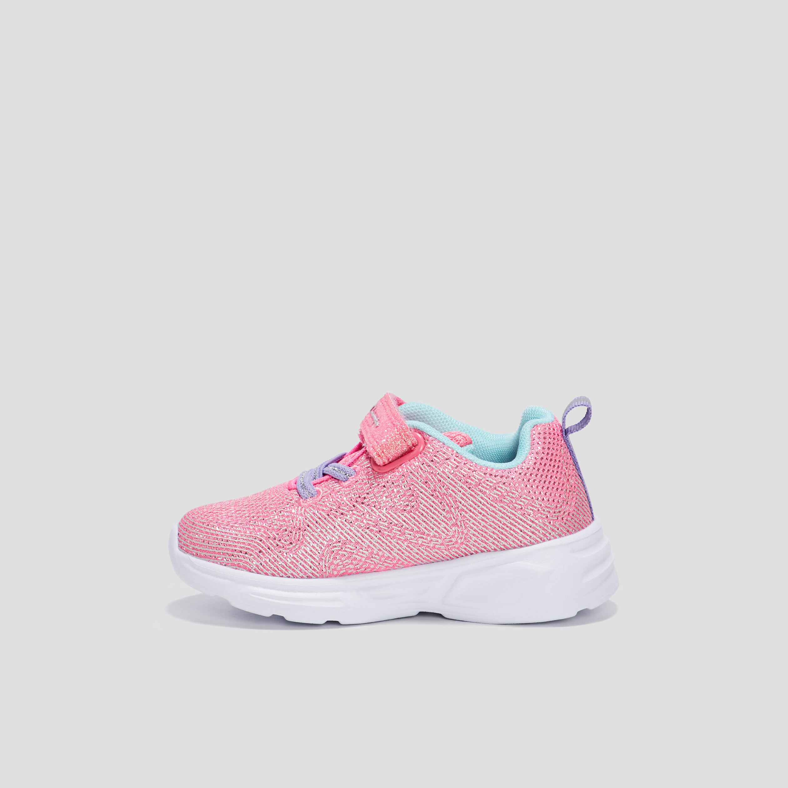 Baskets running à scratch Champion rose fille