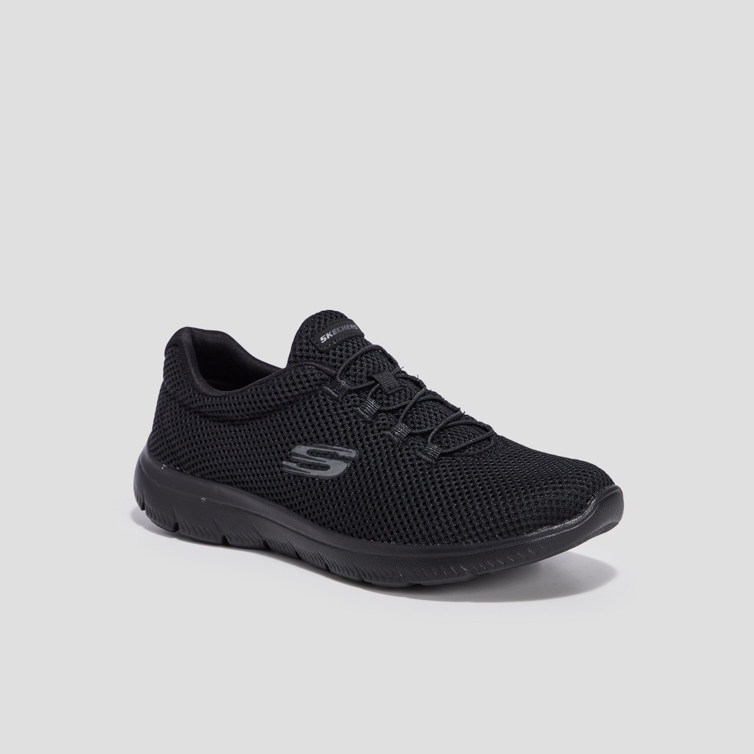 runnings a lacets skechers summits noir femme Runnings à lacets Skechers Summits noir femme