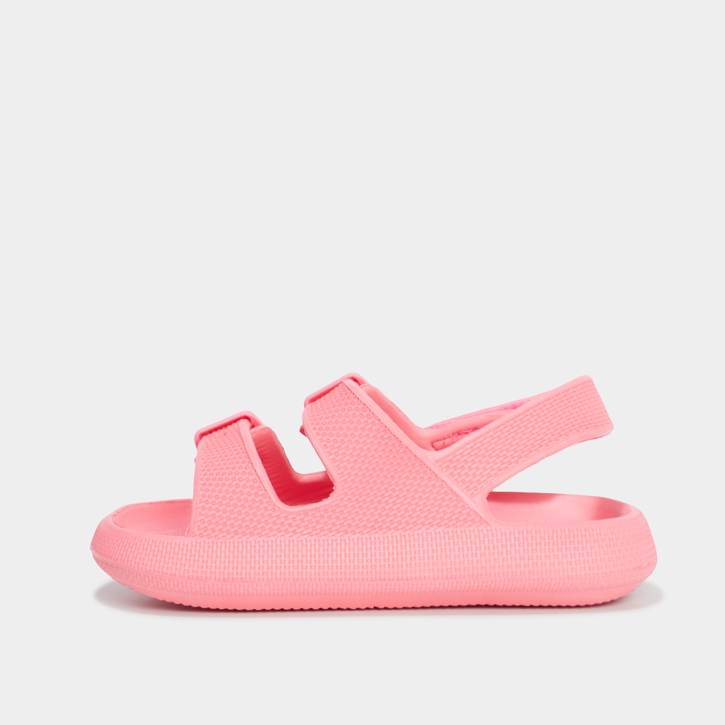 Mules de plage avec boucles rose fille