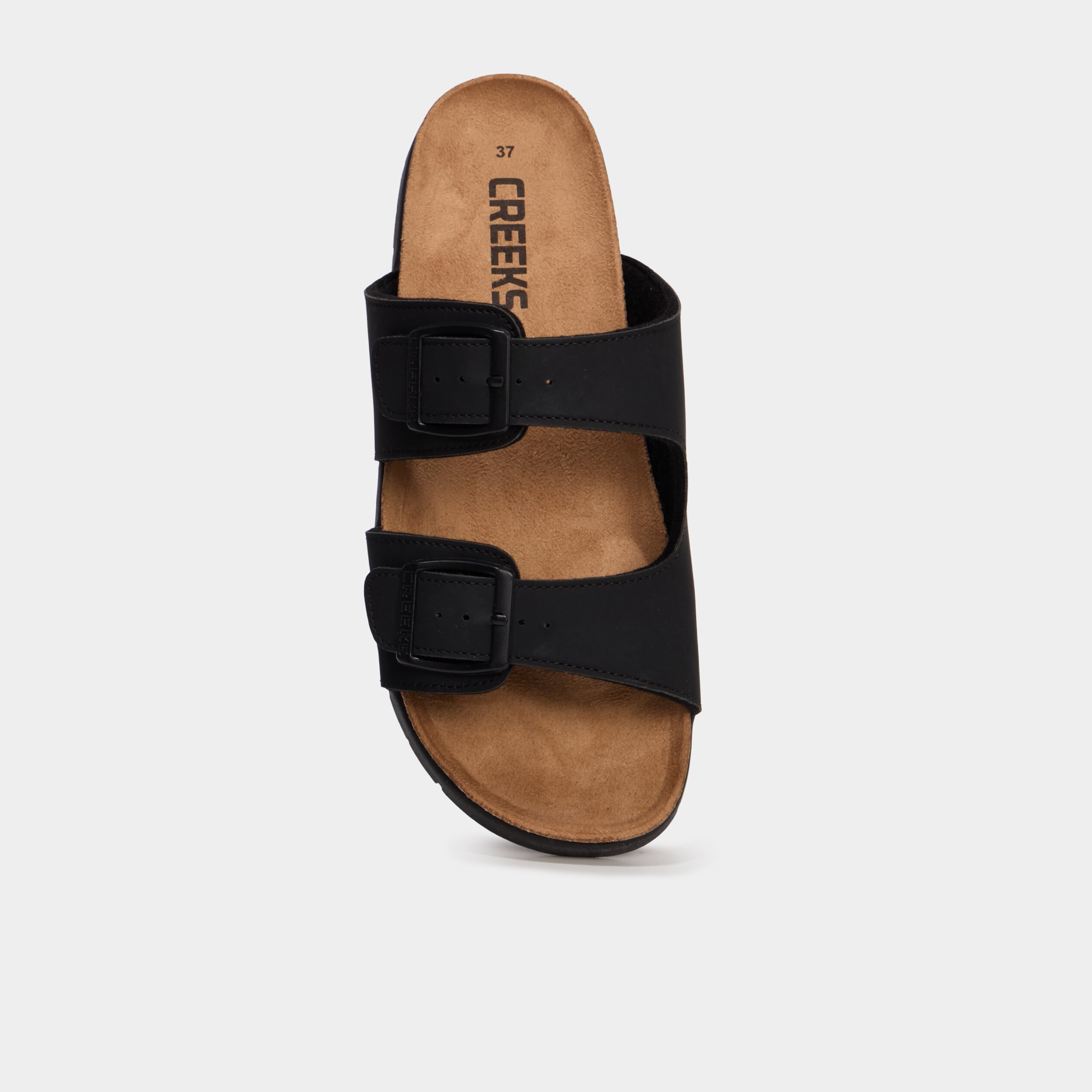Sandales avec boucles noir gar&ccedil;on