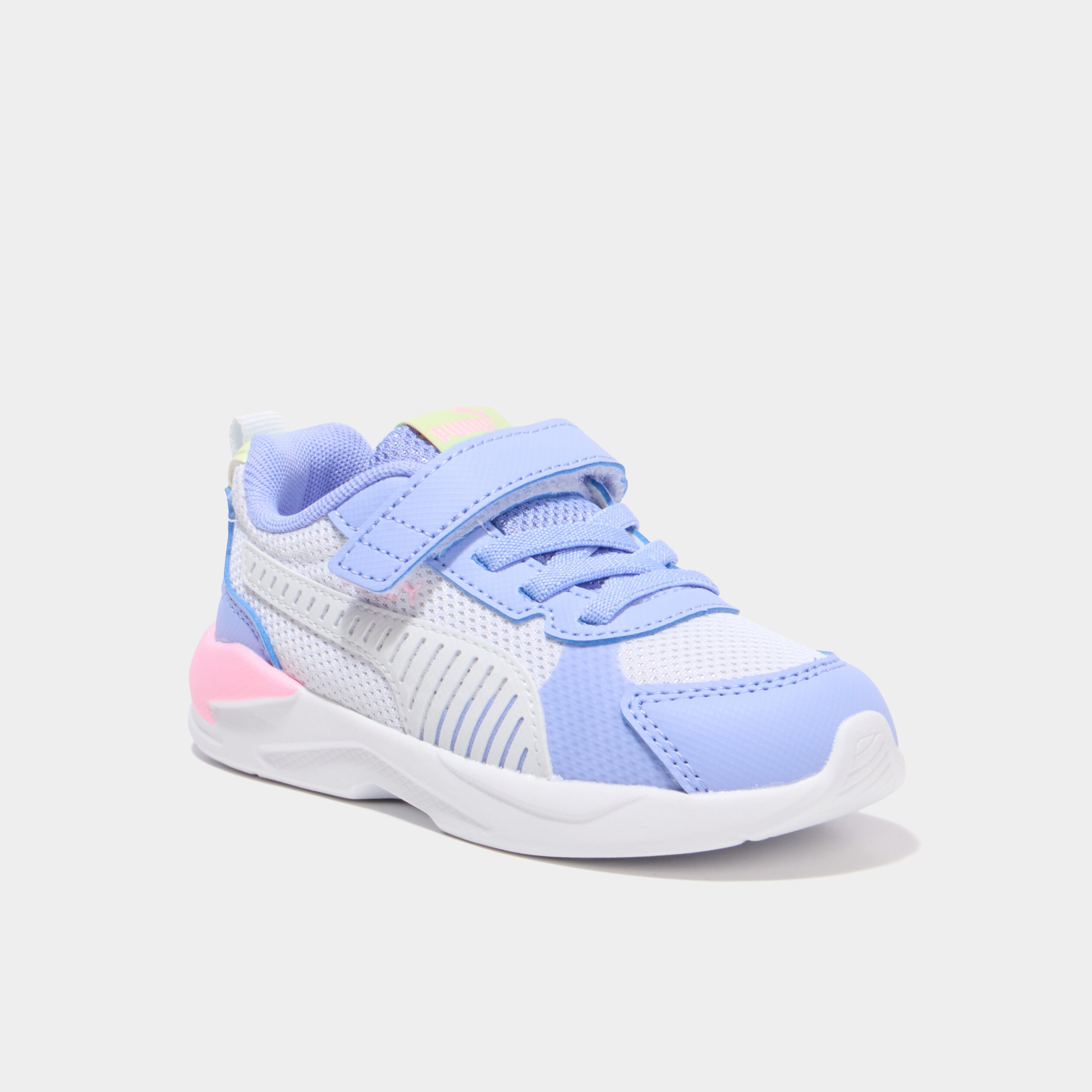 Baskets running &agrave; scratchs Puma XRAY violet fluo fille
