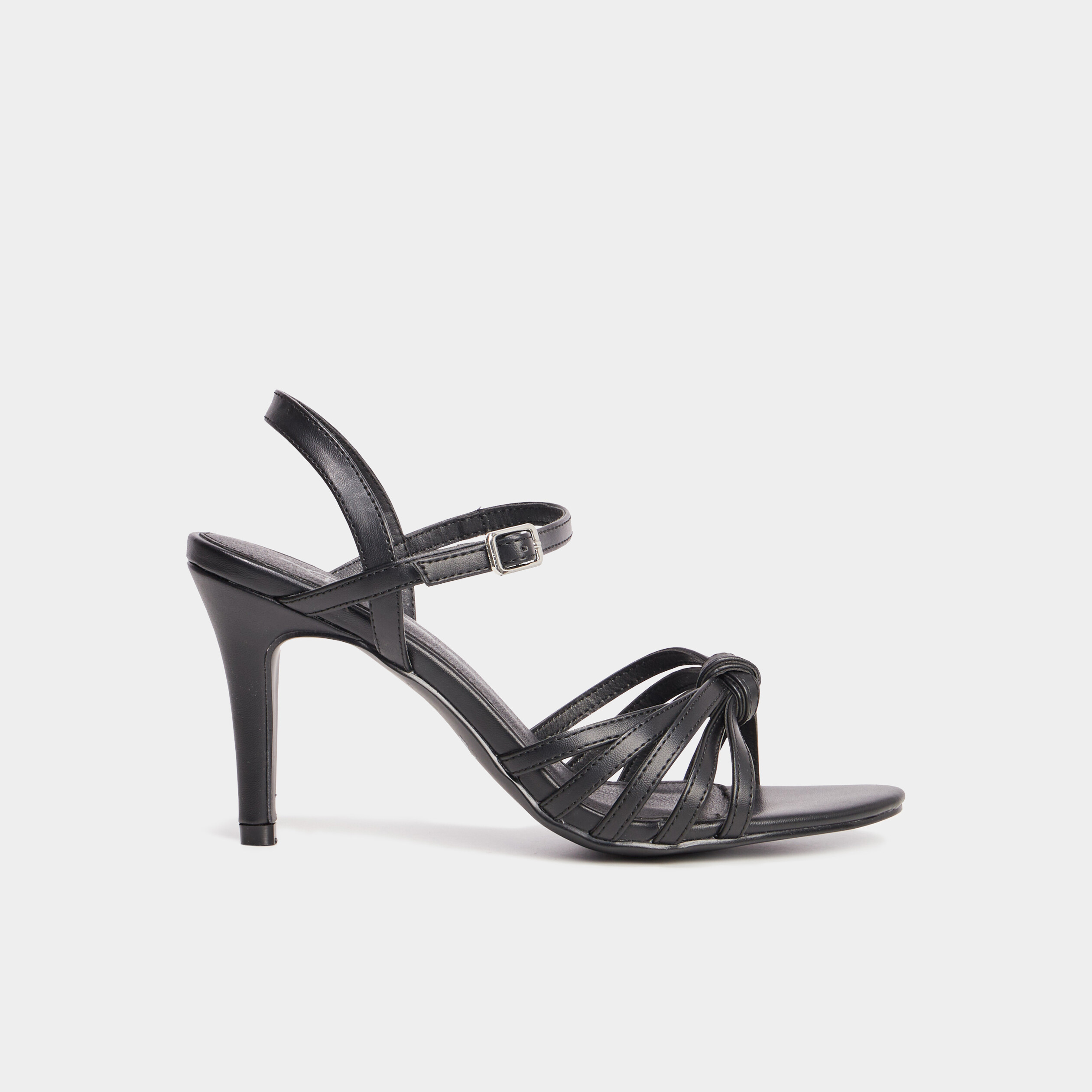Sandales &agrave; talons Mosquitos noir femme