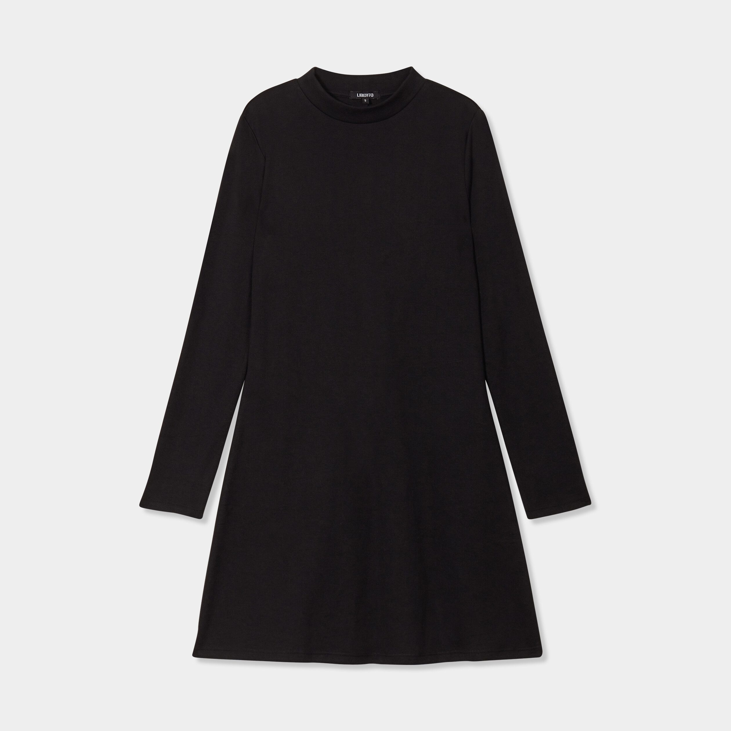 robe evasee col montant courte liberto noir femme Robe évasée col montant courte Liberto noir femme