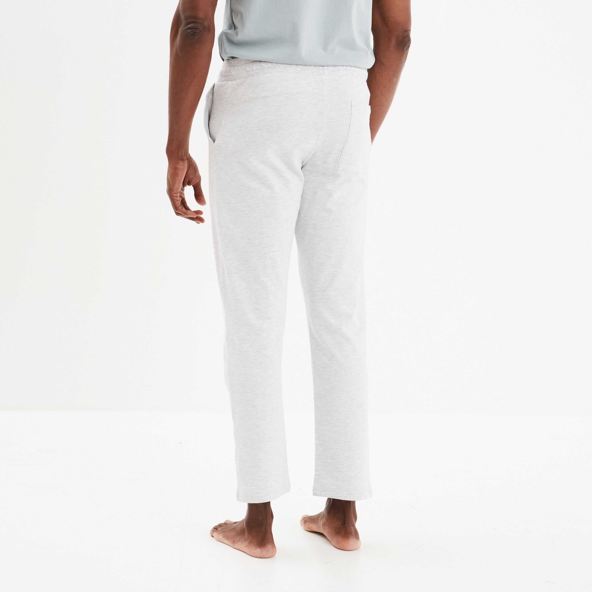 bas de pyjama pantalon gris clair homme Bas de pyjama pantalon gris clair homme