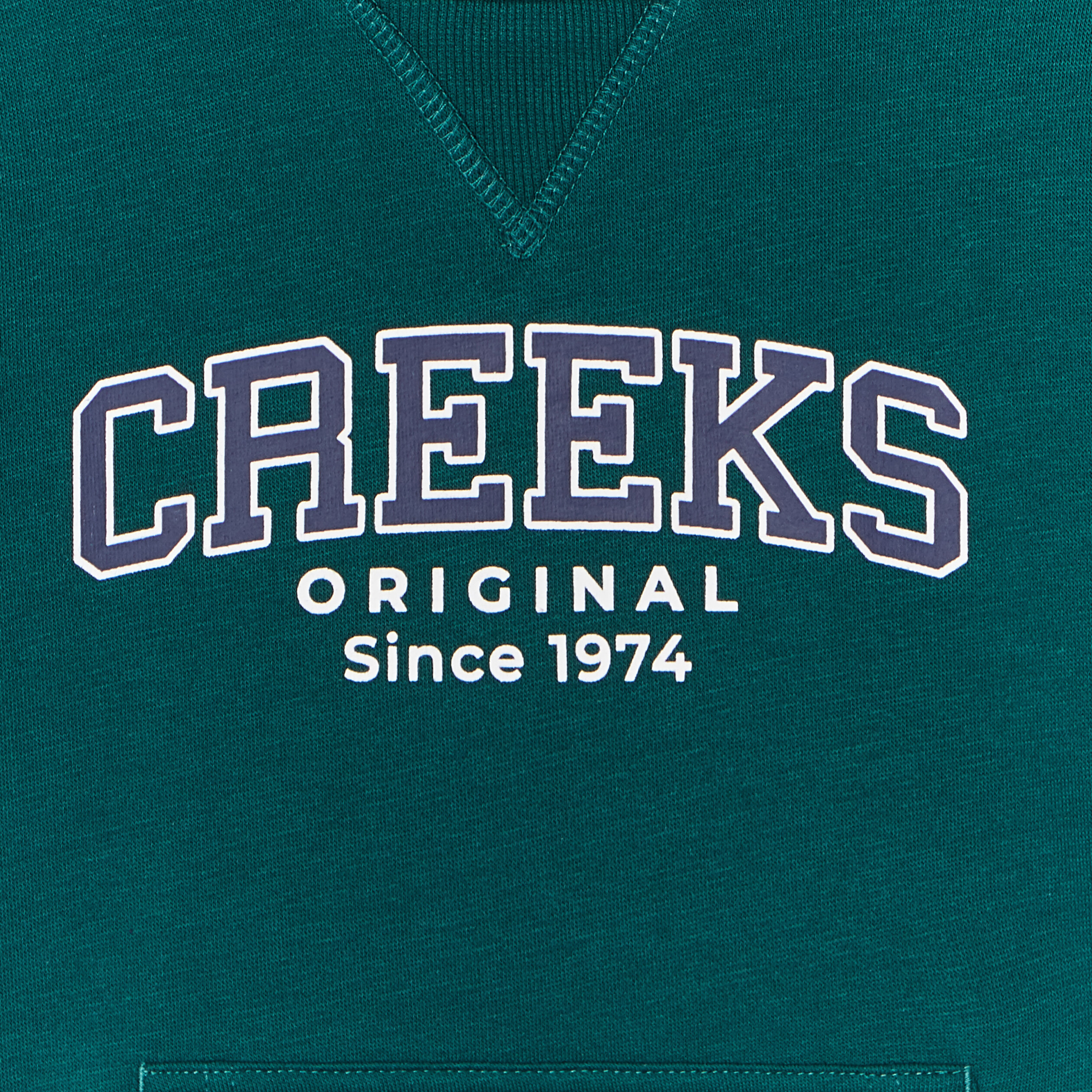 Sweat à capuche hoodie Creeks vert foncé garçon