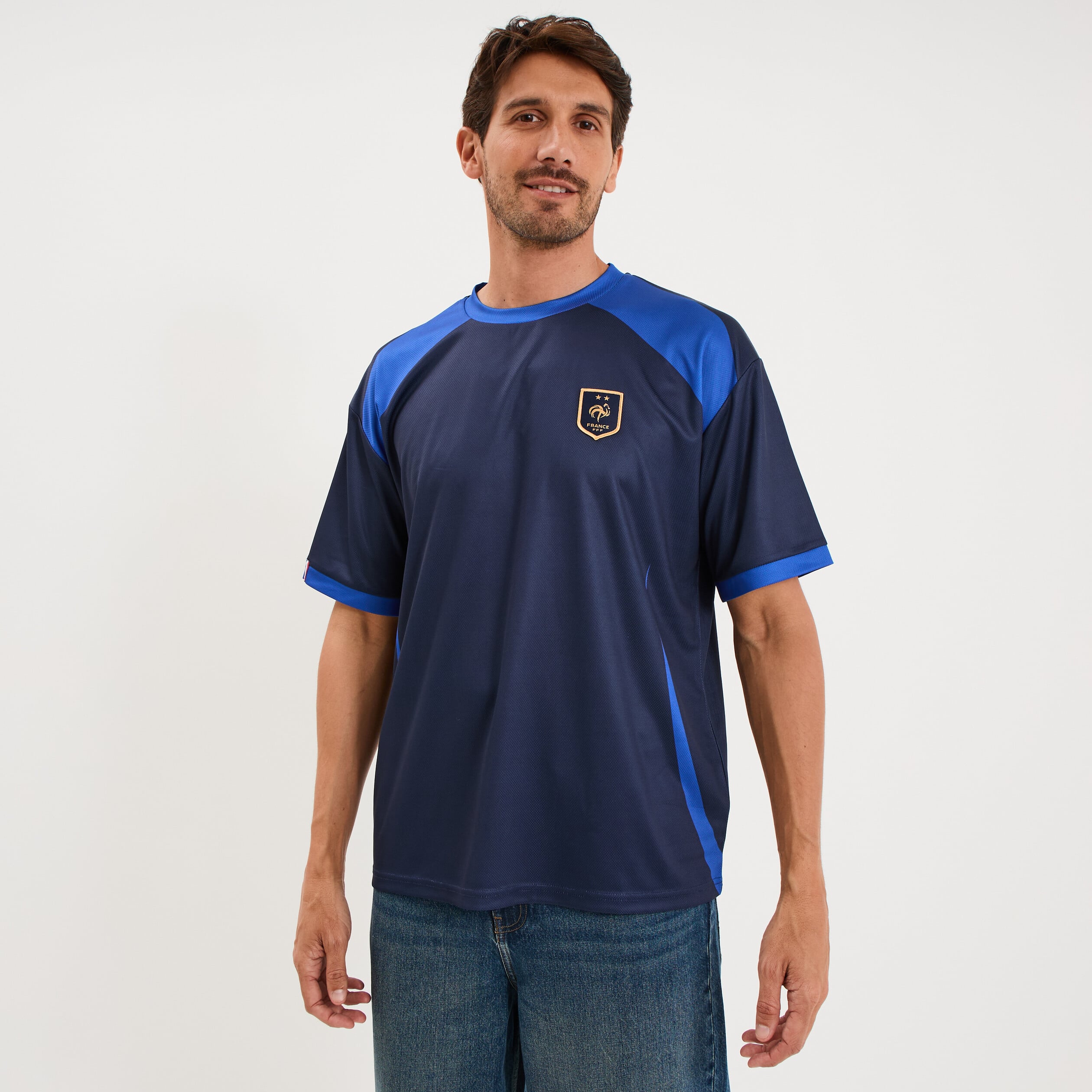Maillot de football France bleu marine homme