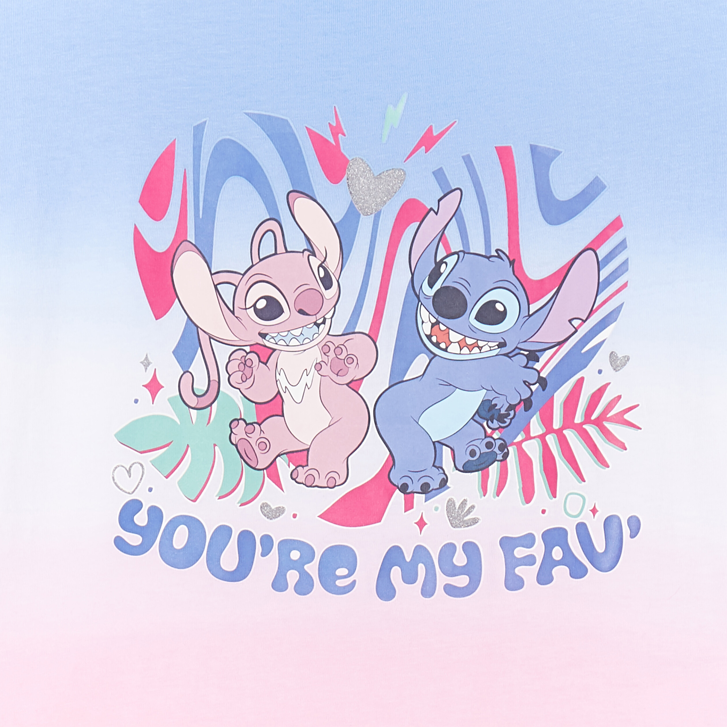 t shirt manches courtes coton stitch multicolore fille T-shirt manches courtes coton Stitch multicolore fille
