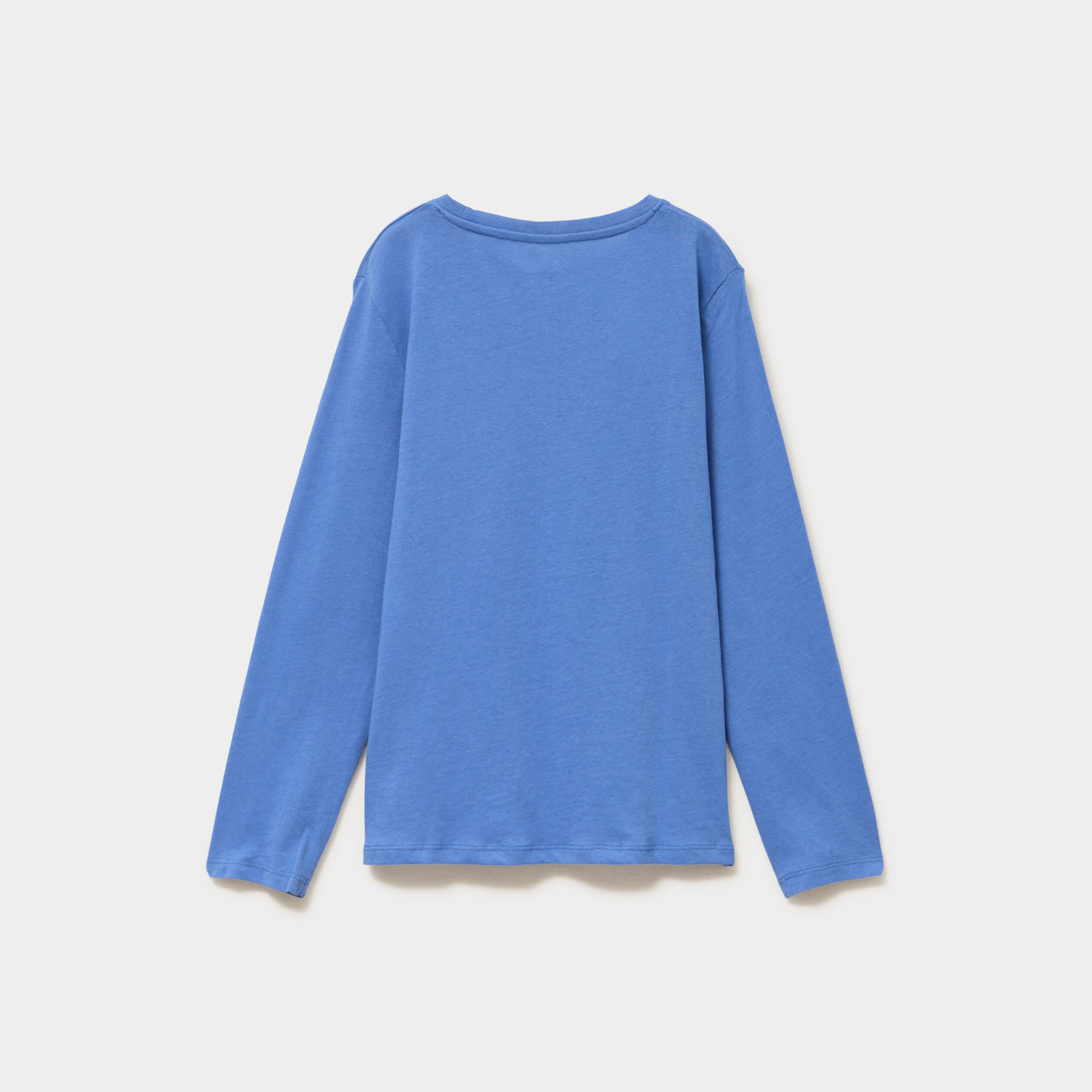 T-shirt manches longues coton bleu fonc&eacute; gar&ccedil;on