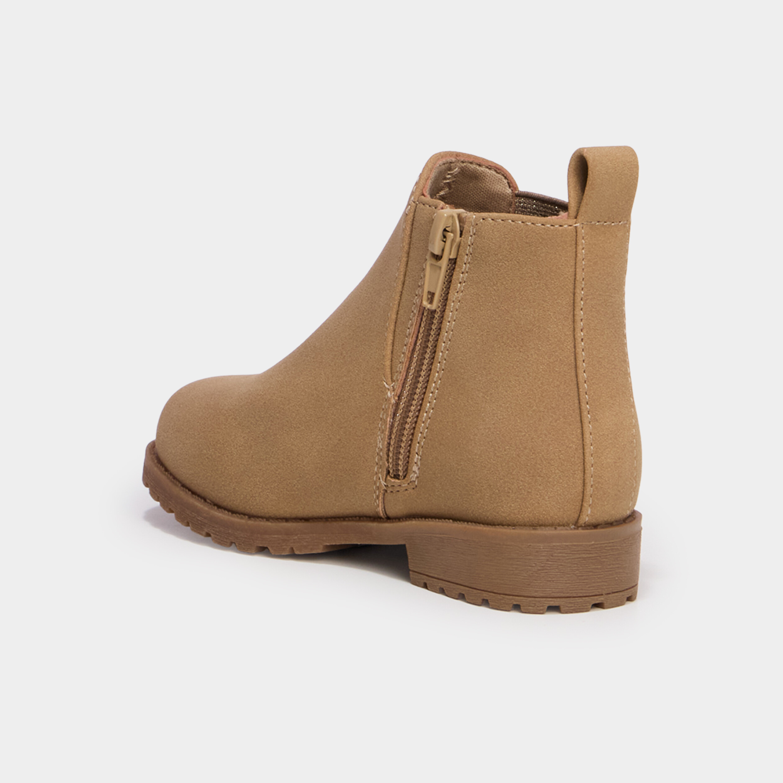 Boots chelsea zipp&eacute;es sable fille