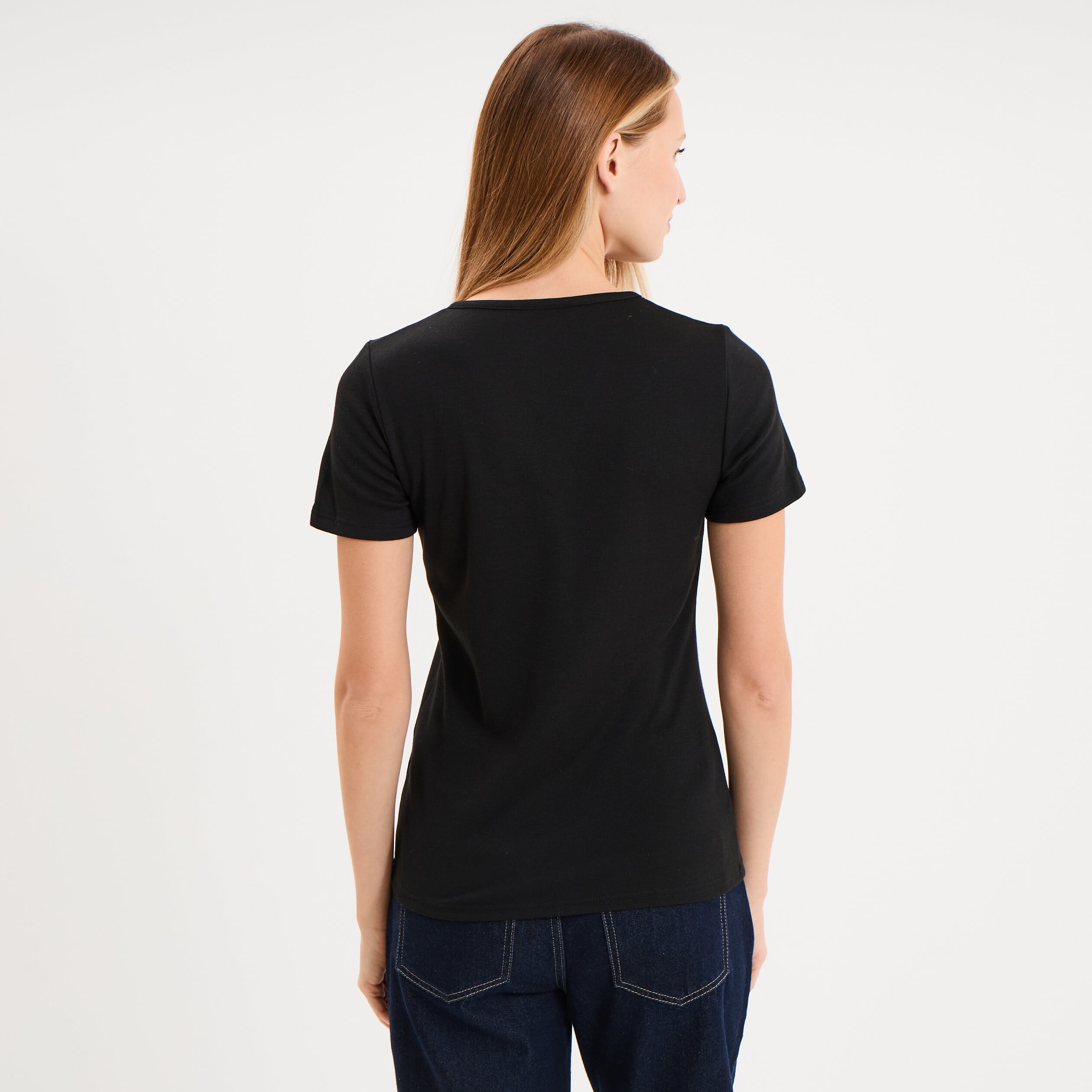 T-shirt thermique Damart x Trappeur noir femme