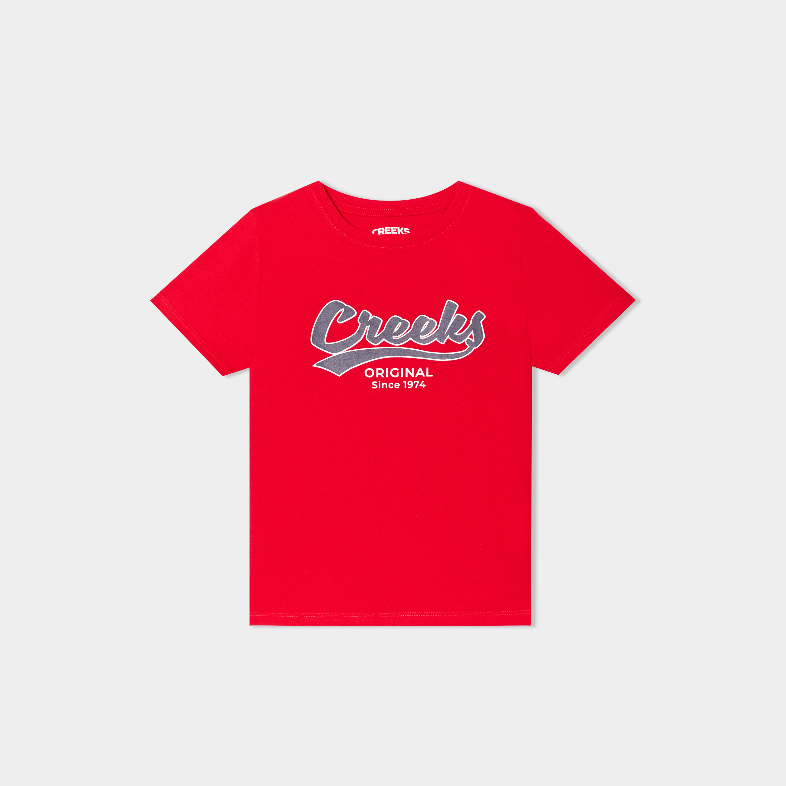 T-shirt manches courtes Creeks rouge garçon