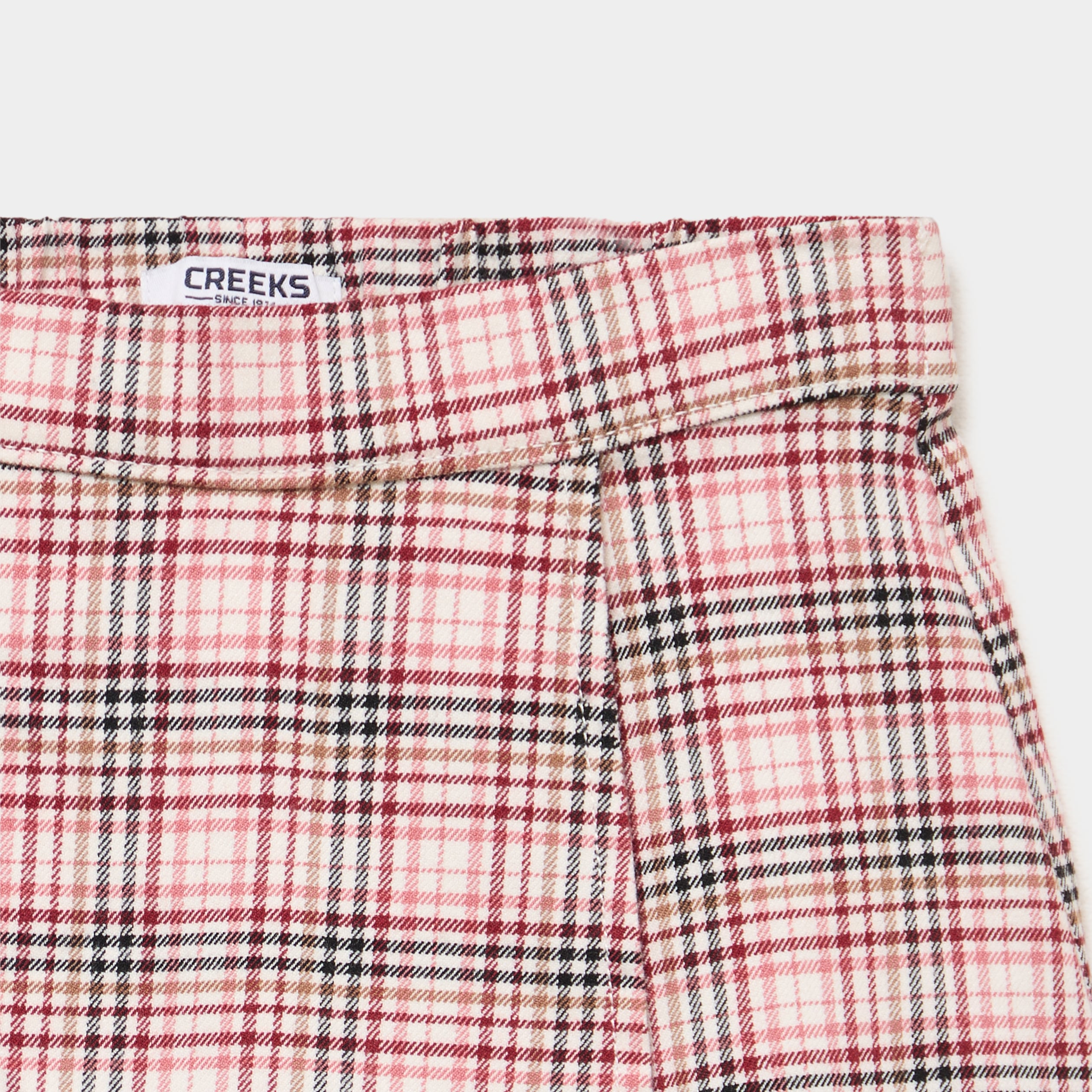 Jupe-short taille &eacute;lastiqu&eacute;e rose fille