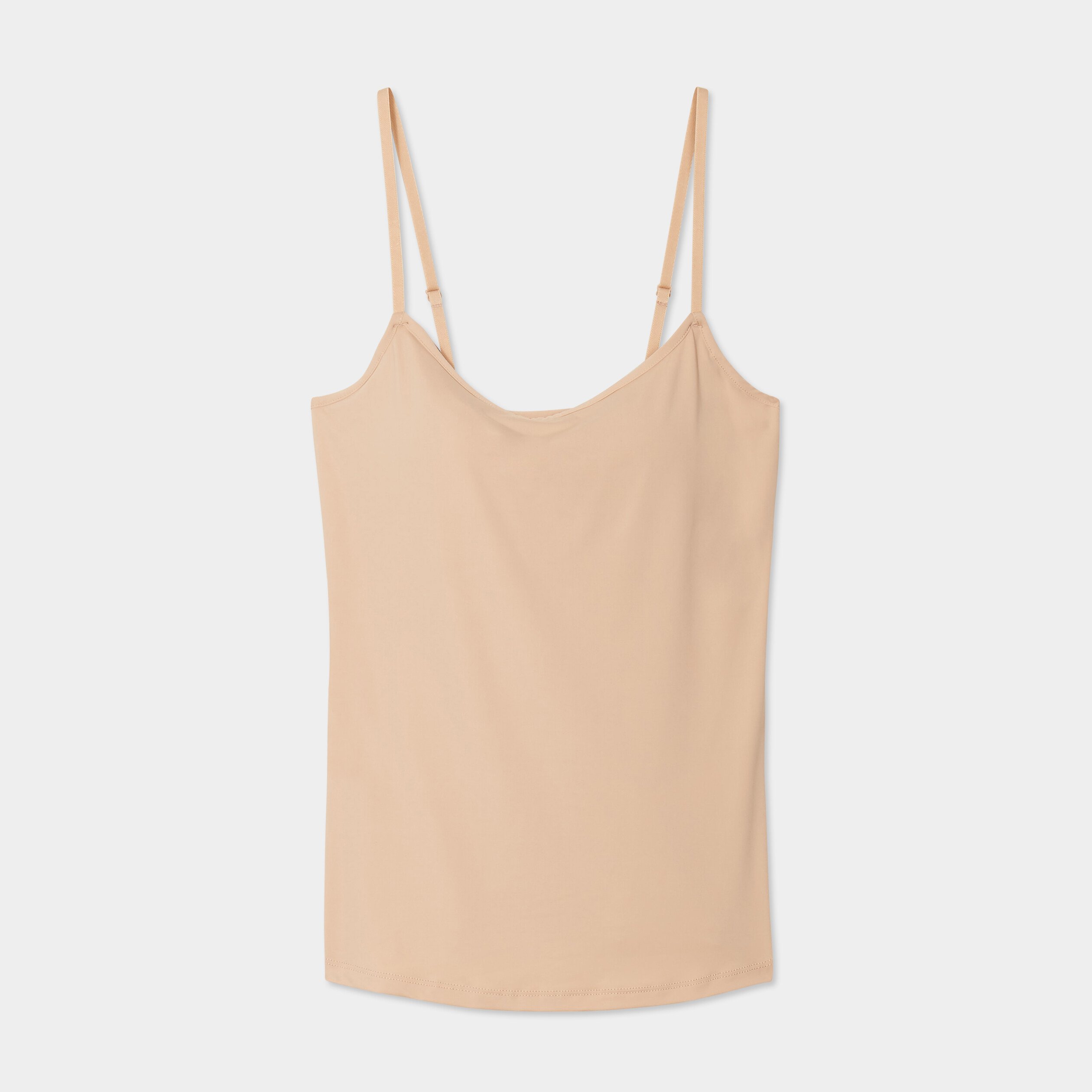 debardeur soutien gorge integre beige femme Débardeur soutien-gorge intégré beige femme