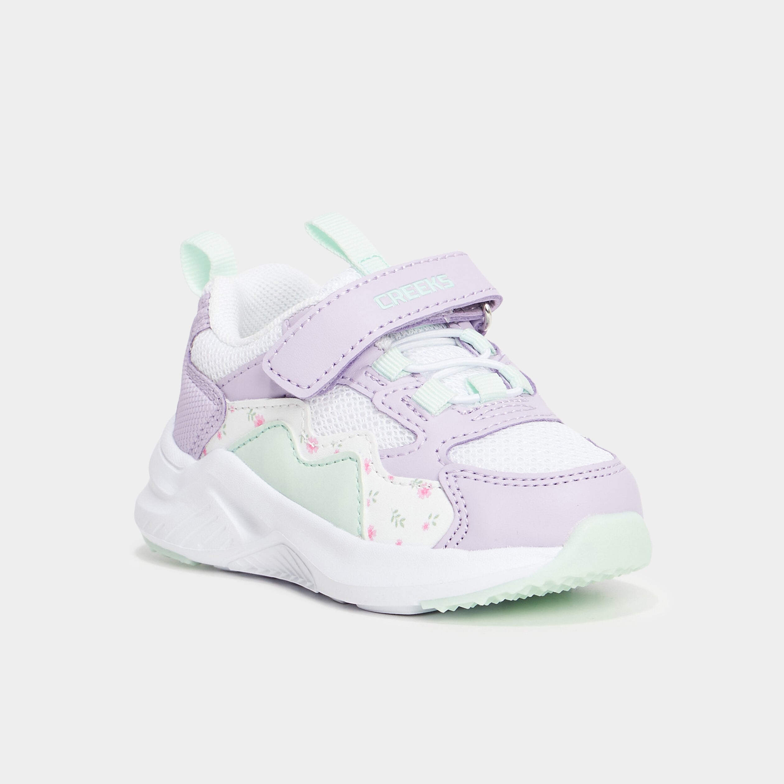 Baskets running &agrave; scratchs parme b&eacute;b&eacute; fille