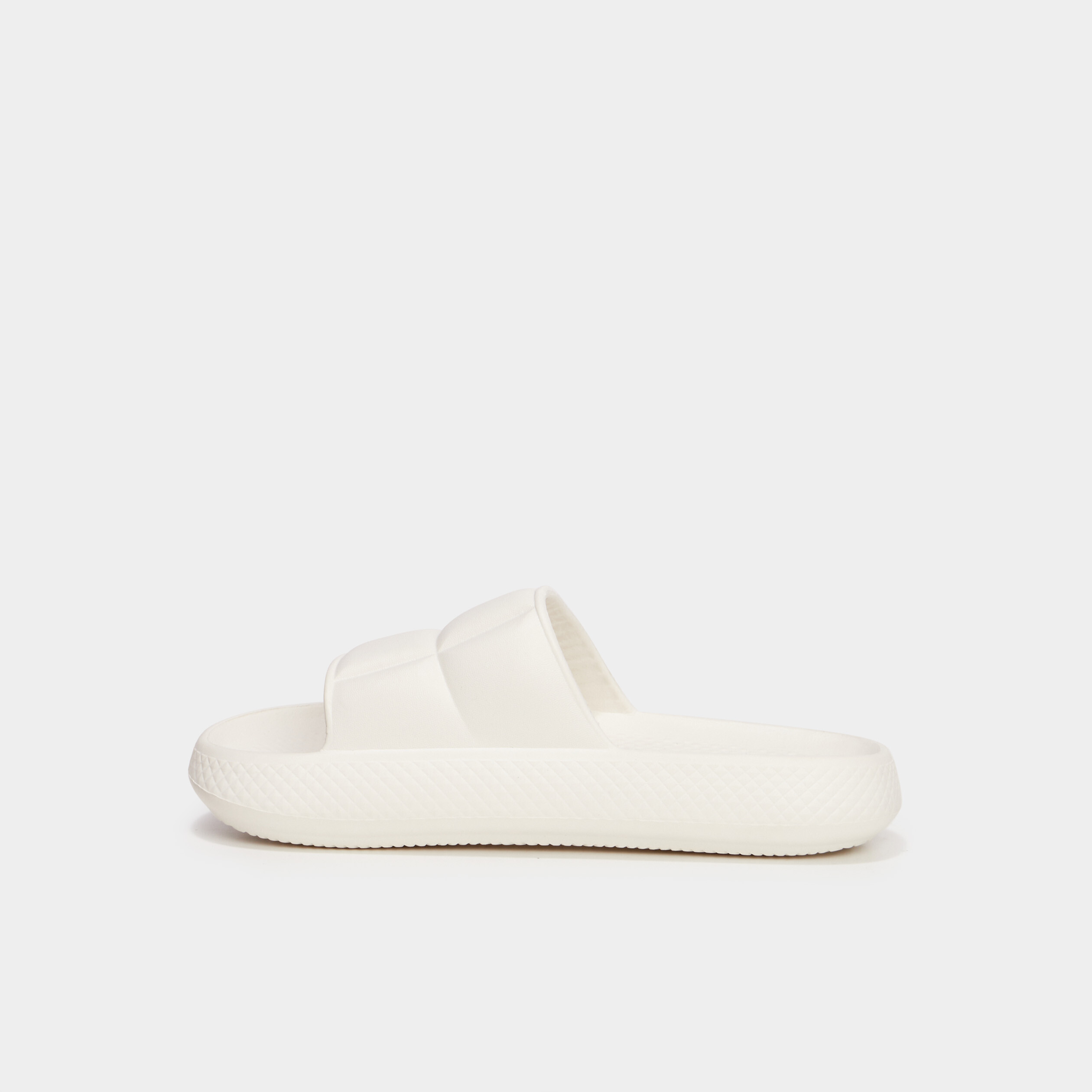 Claquettes matelass&eacute;es Wamea Beach blanc femme
