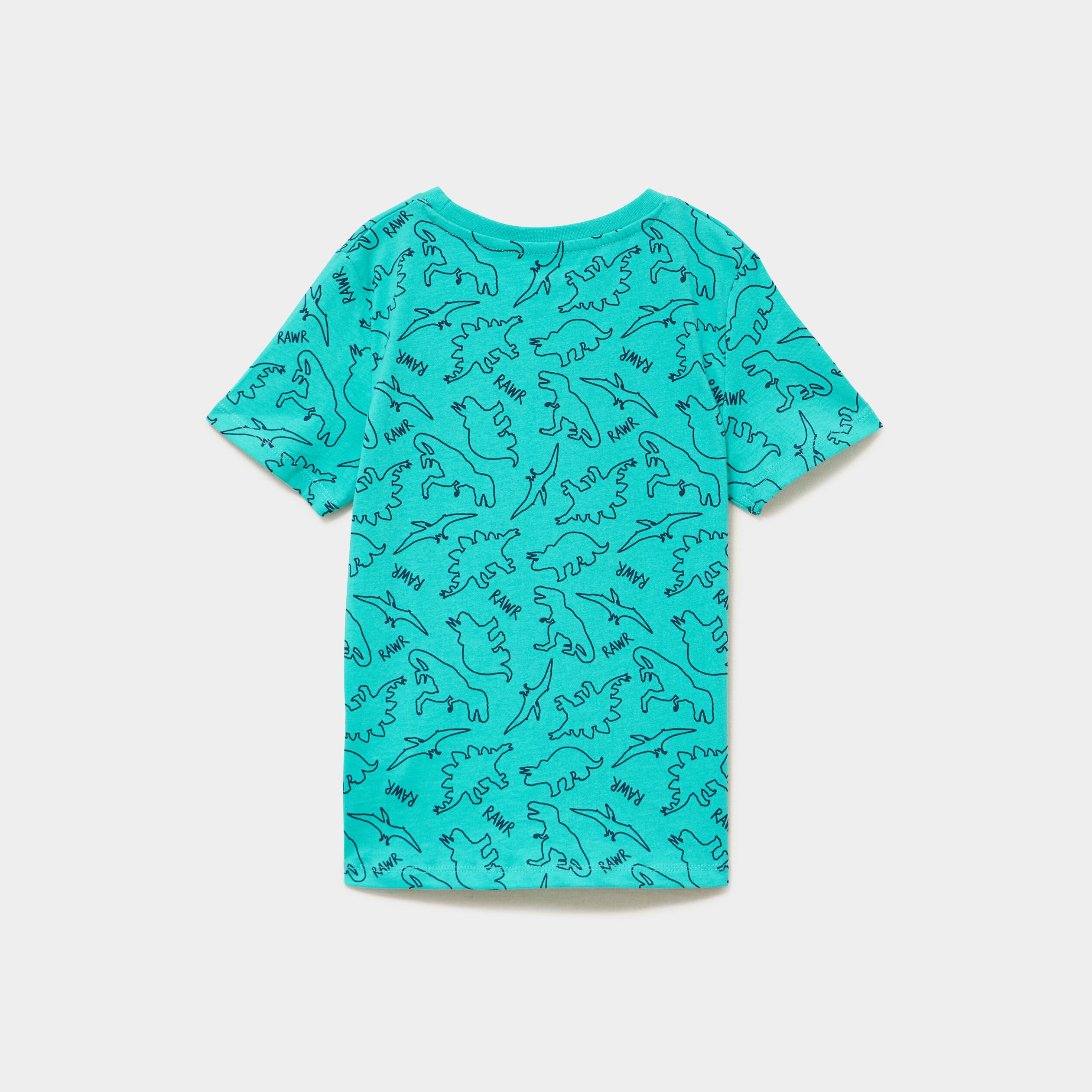Ensemble pyjama short et t-shirt coton vert menthe gar&ccedil;on