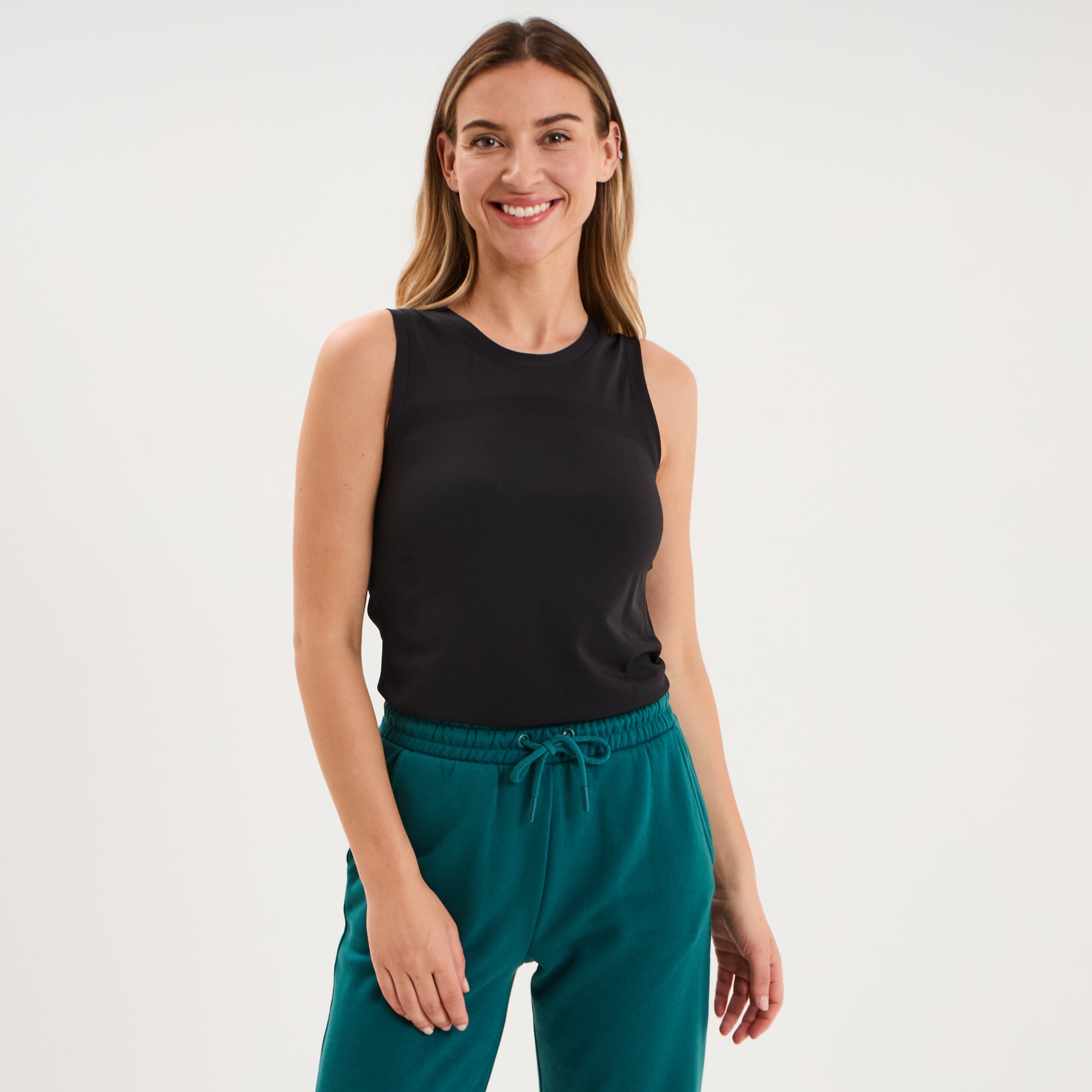 D&eacute;bardeur de sport fluide noir femme