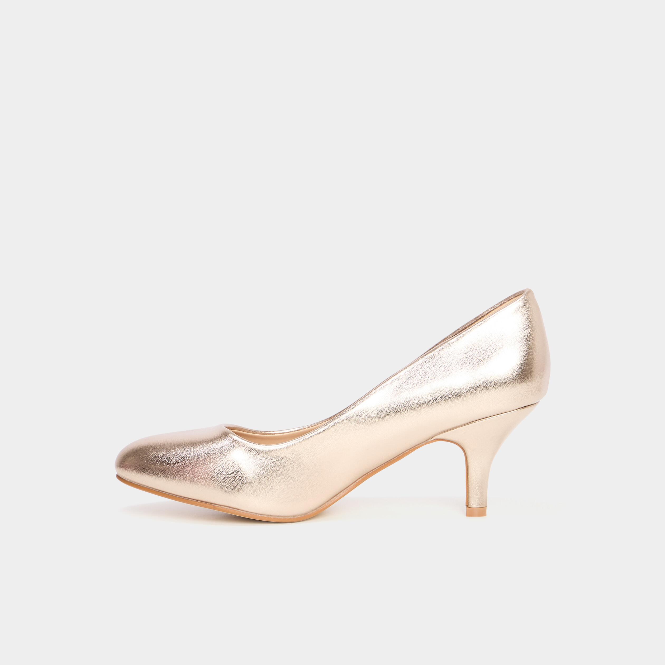 Escarpins &agrave; talons aiguilles jaune or femme