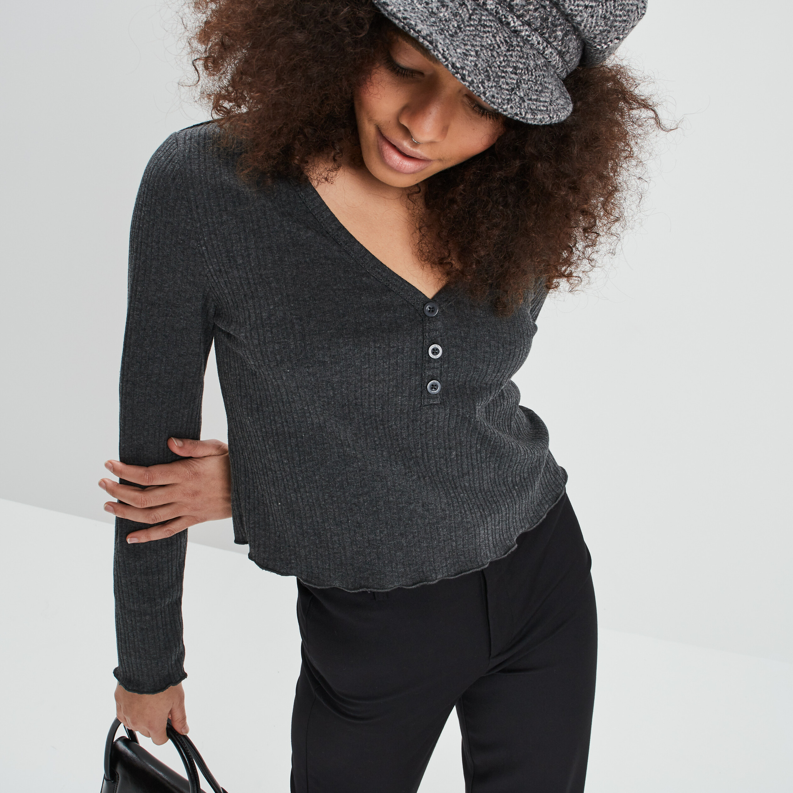 T shirt online cotelé femme