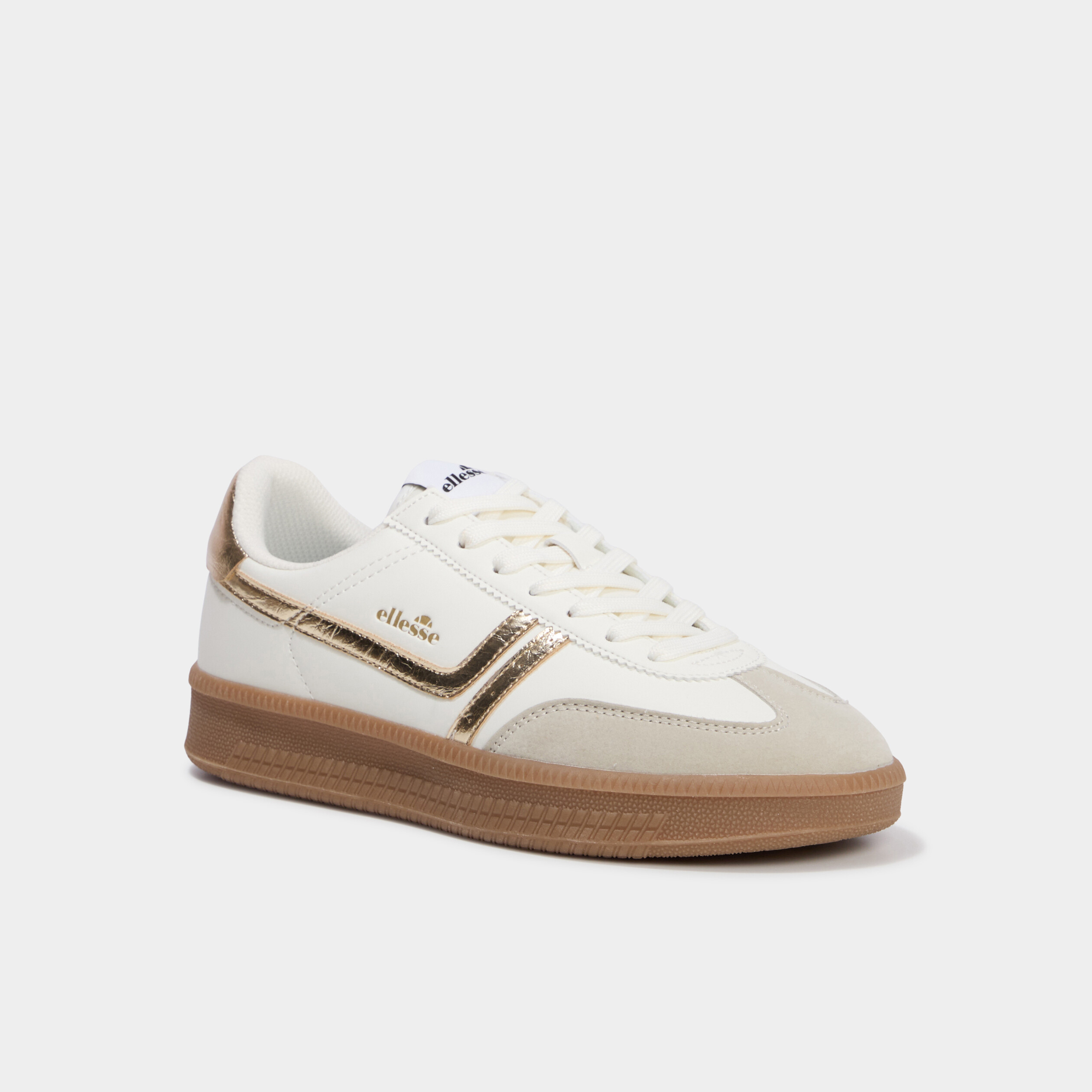 Baskets &agrave; lacets Josh Ellesse jaune or femme
