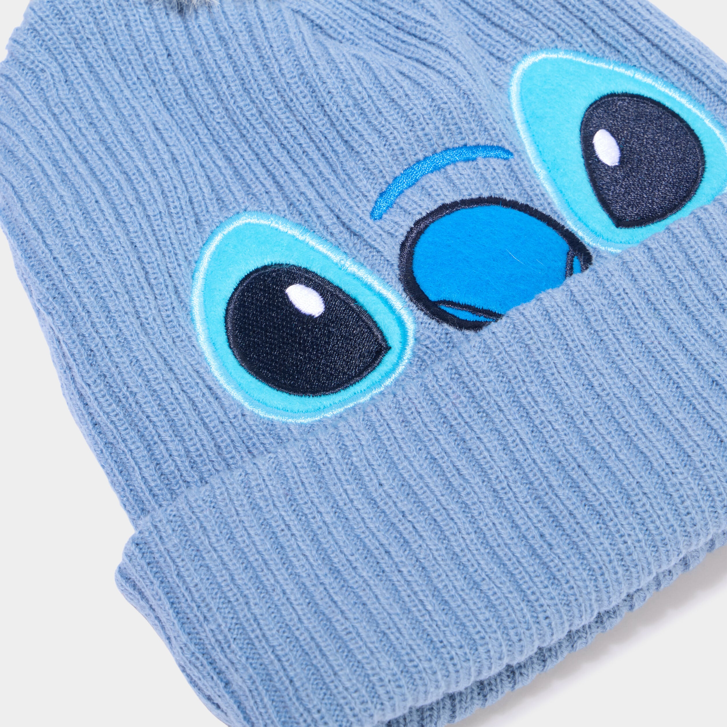 Ensemble bonnet et gants Stitch bleu fille
