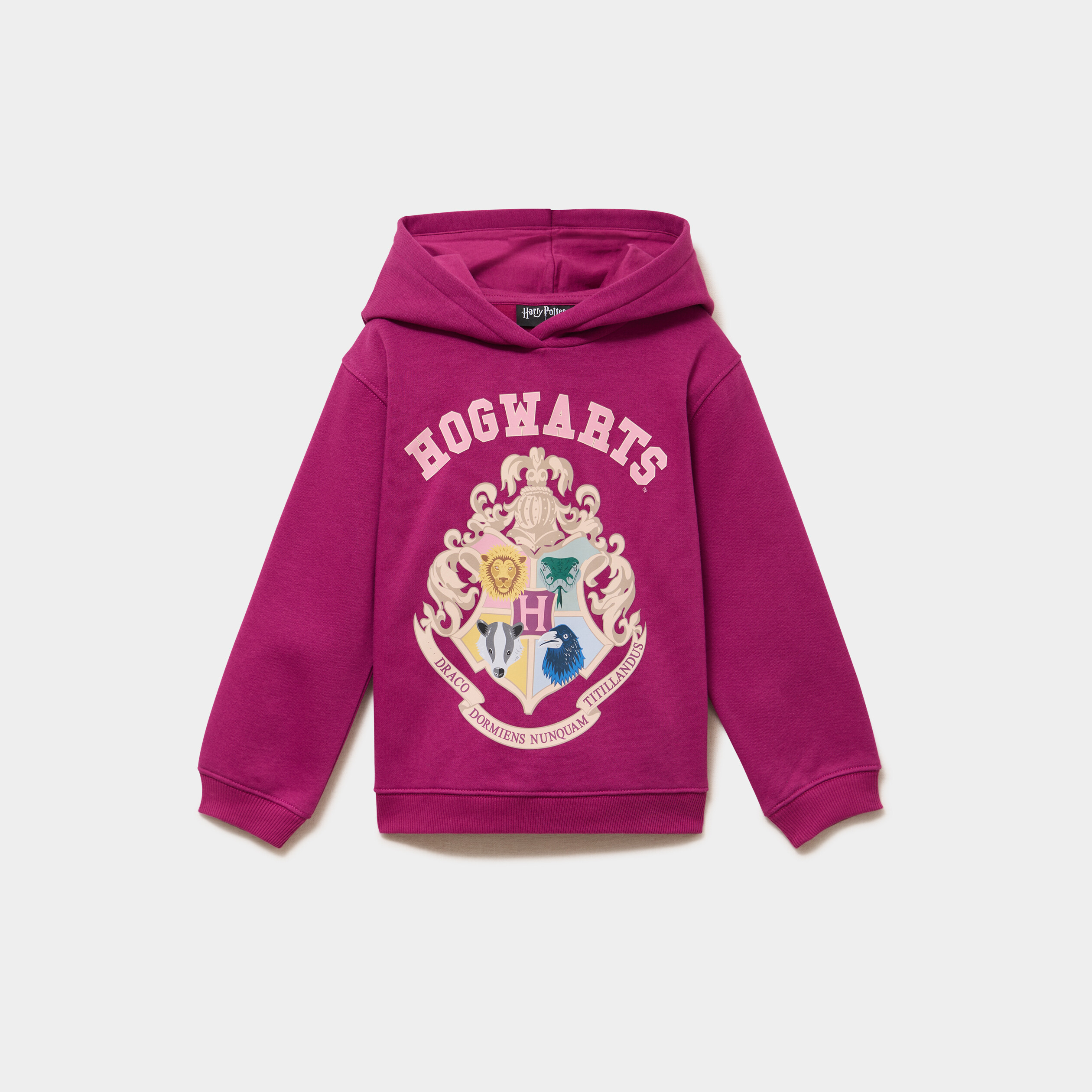 Sweat hoodie &agrave; capuche Harry Potter violet fille