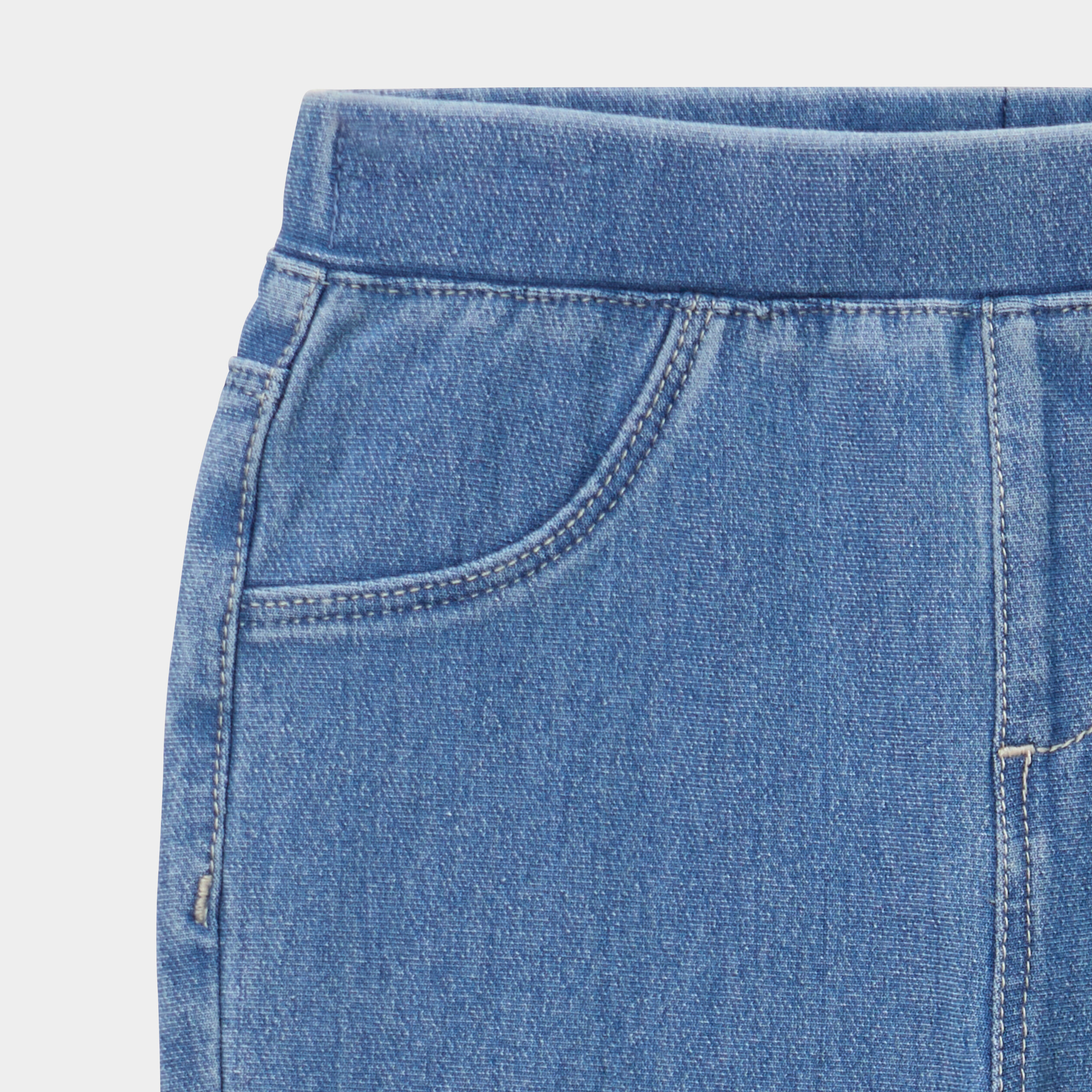 Tregging en jean coton majoritaire denim stone b&eacute;b&eacute; fille