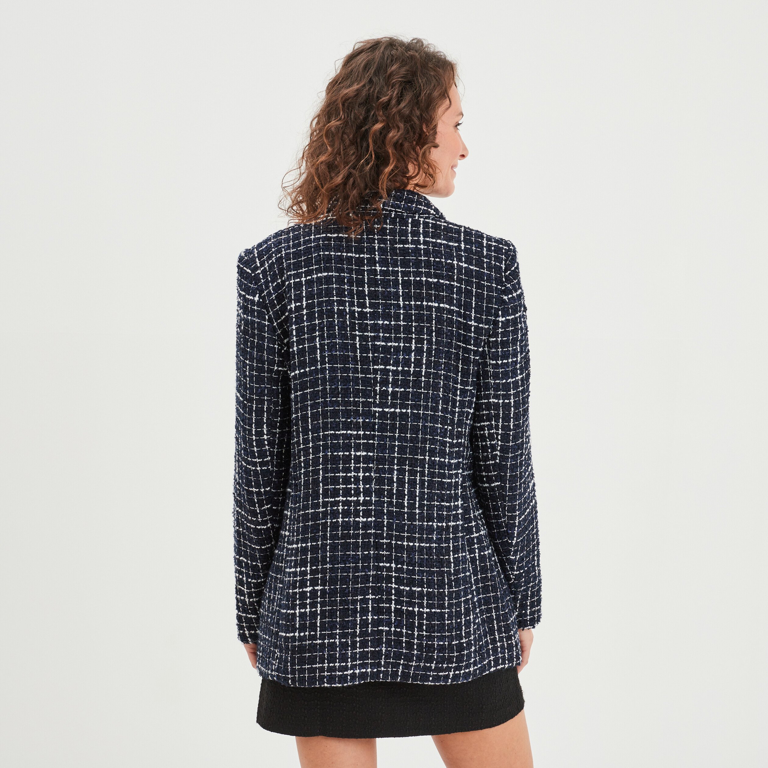 Veste blazer on sale en tweed femme