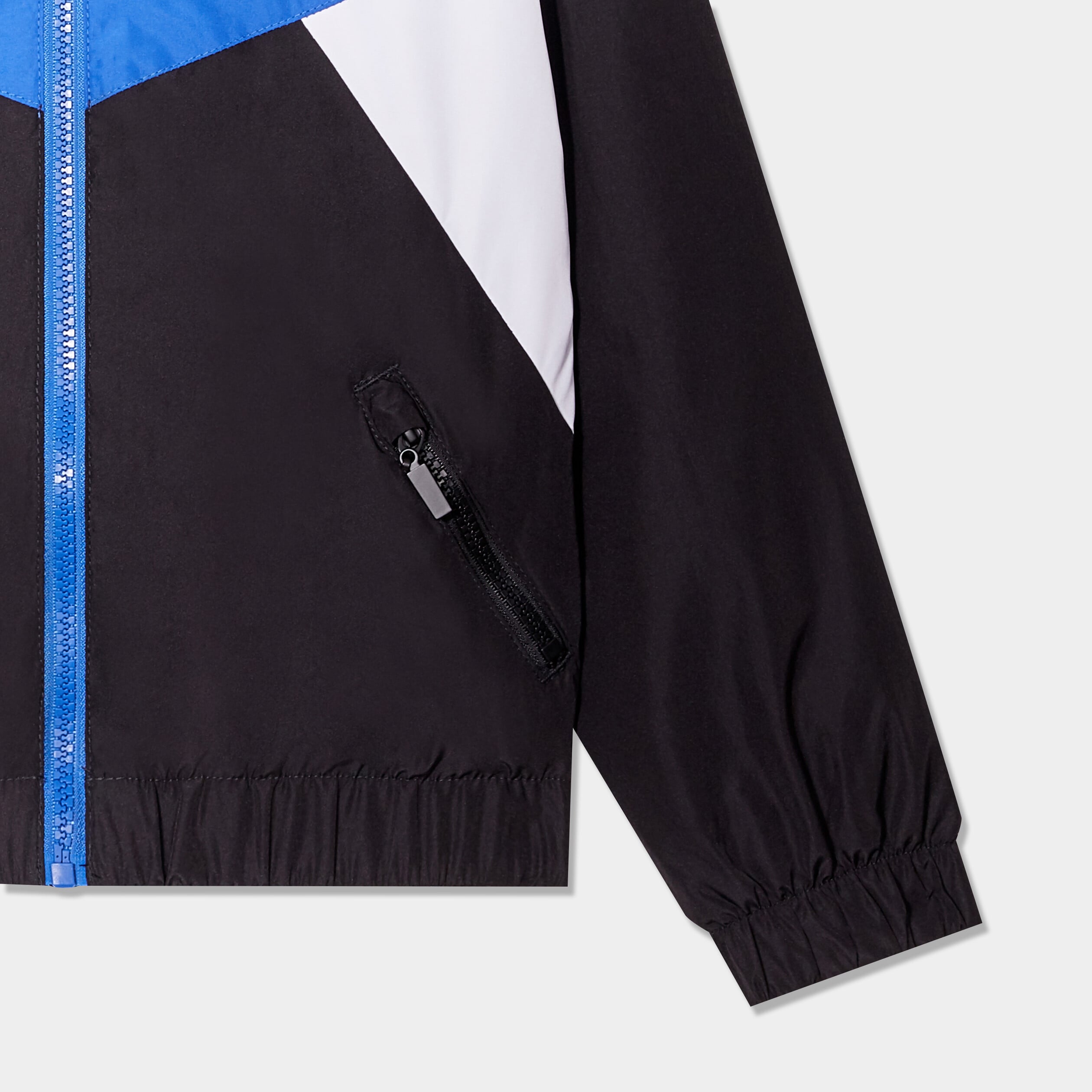 Veste &agrave; capuche zipp&eacute;e noir gar&ccedil;on