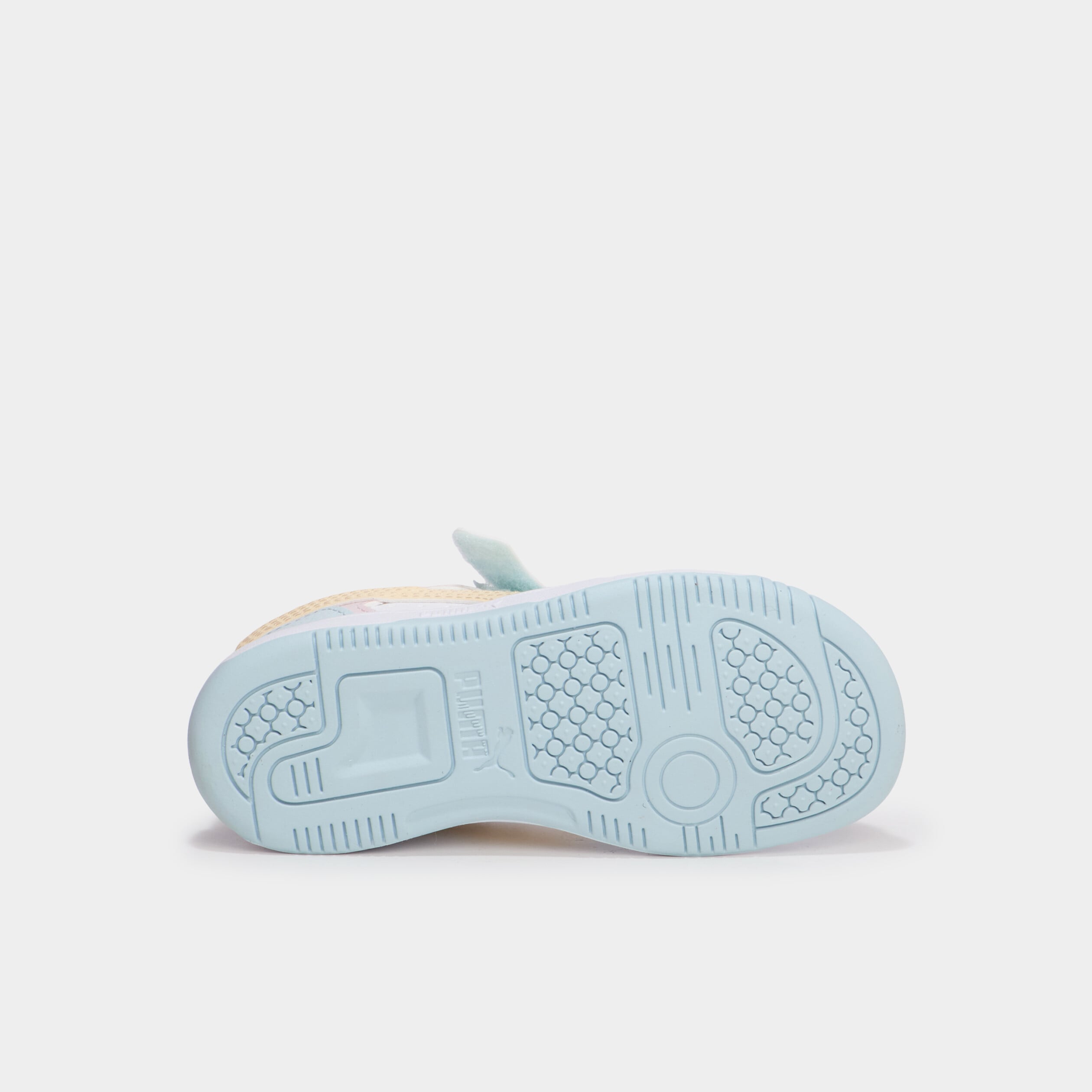 Baskets &agrave; scratchs Puma Rebound Slam bleu pastel fille