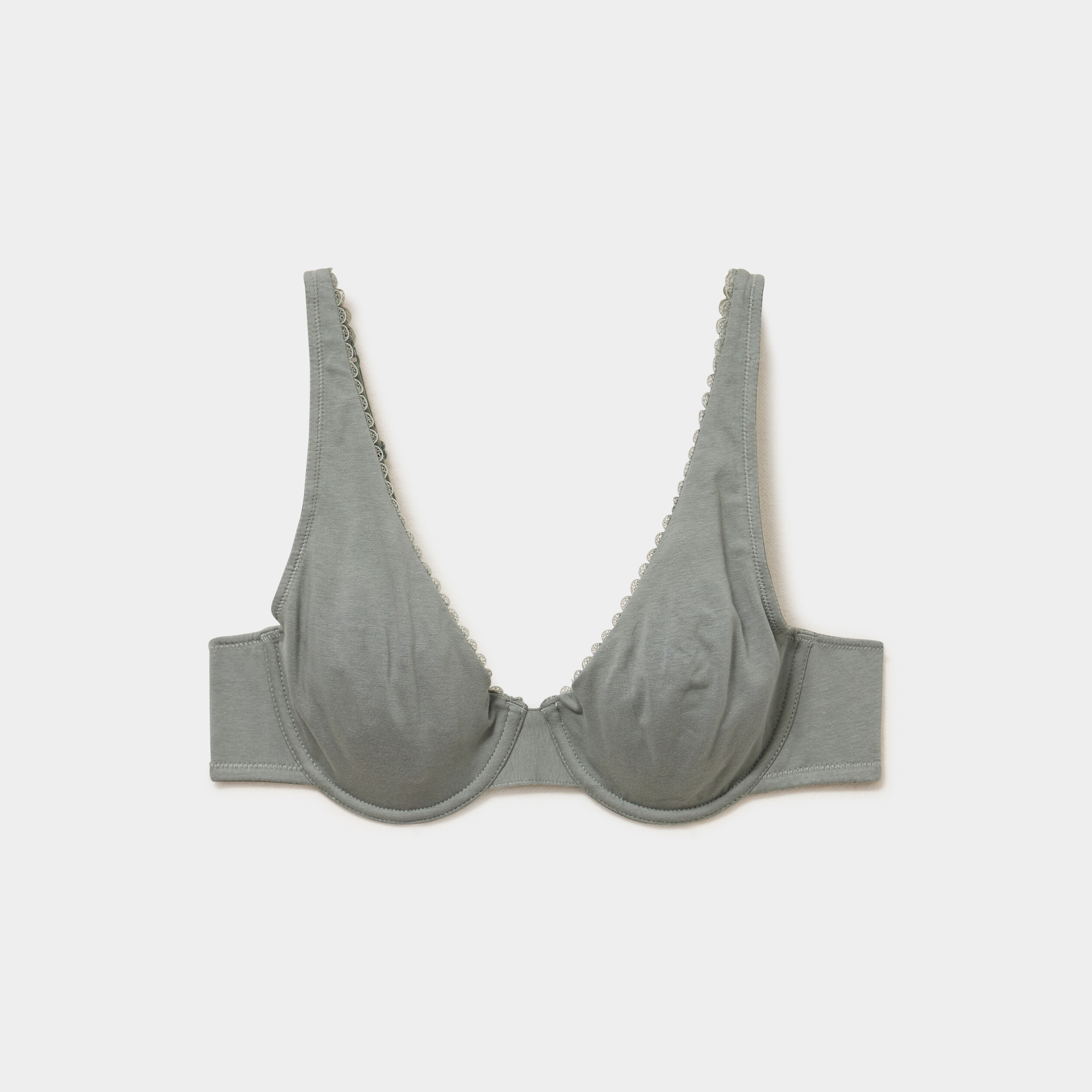 Soutien-gorge foulard coton majoritaire vert clair femme