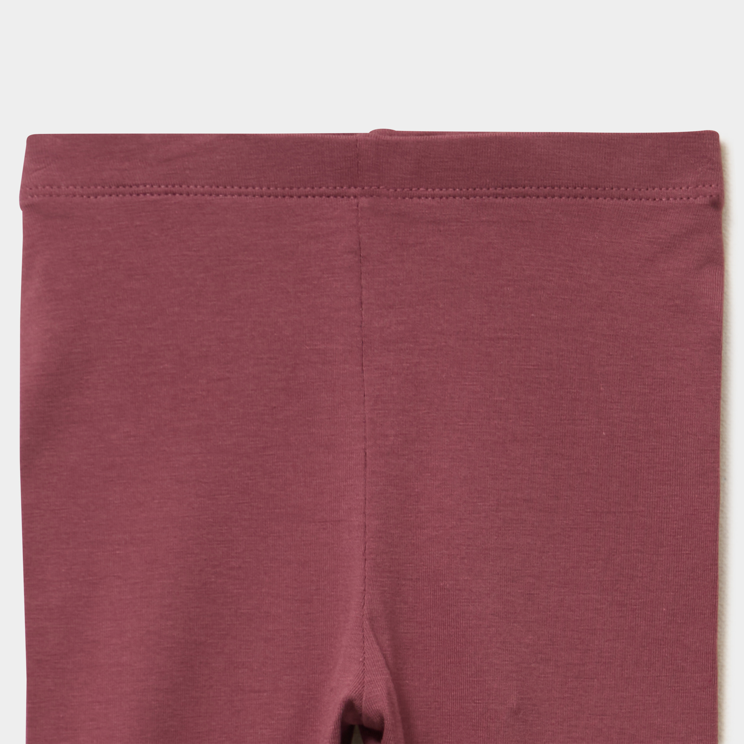 Lot 2 leggings coton bordeaux b&eacute;b&eacute; fille