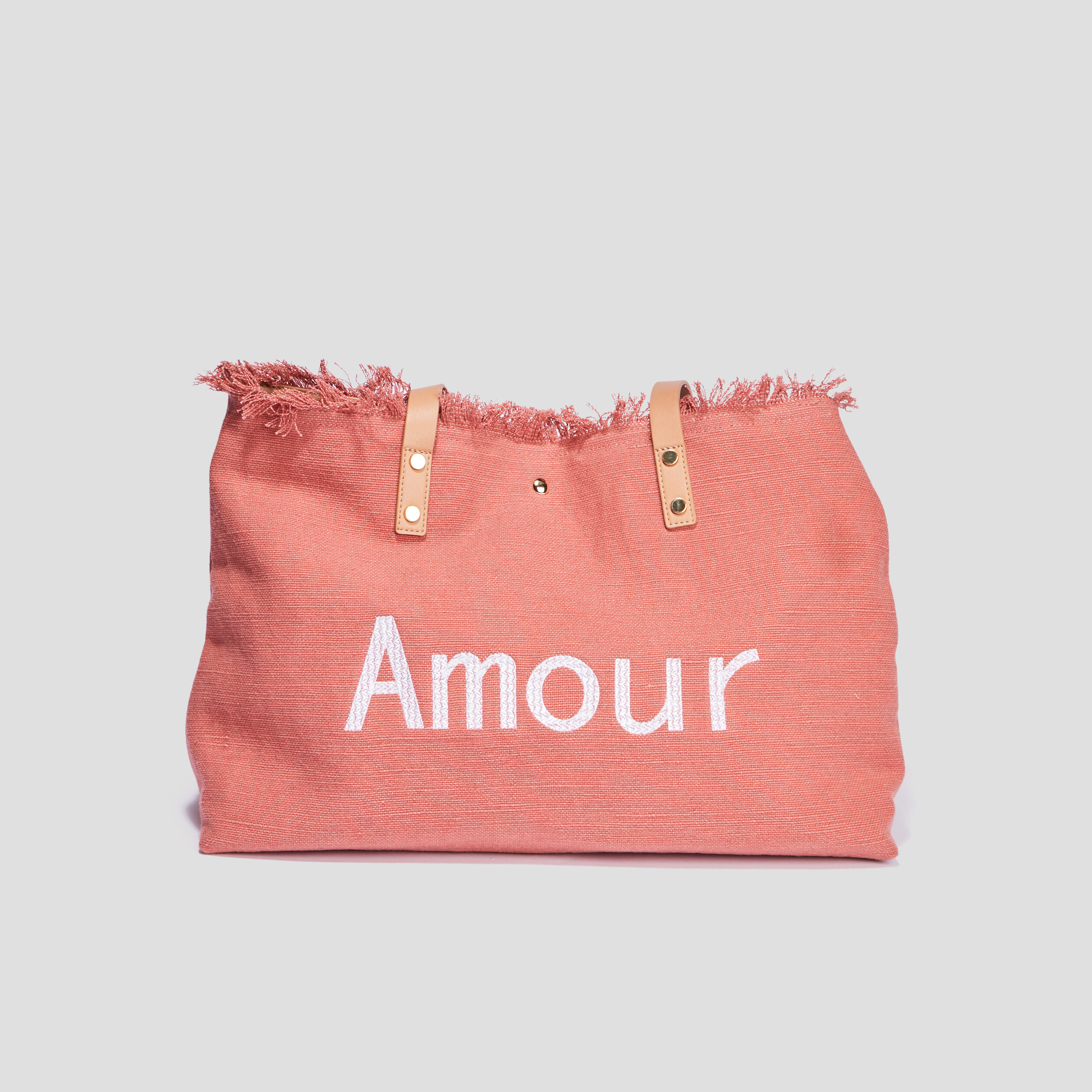 sac cabas avec franges terracotta femme Sac cabas avec franges terracotta femme