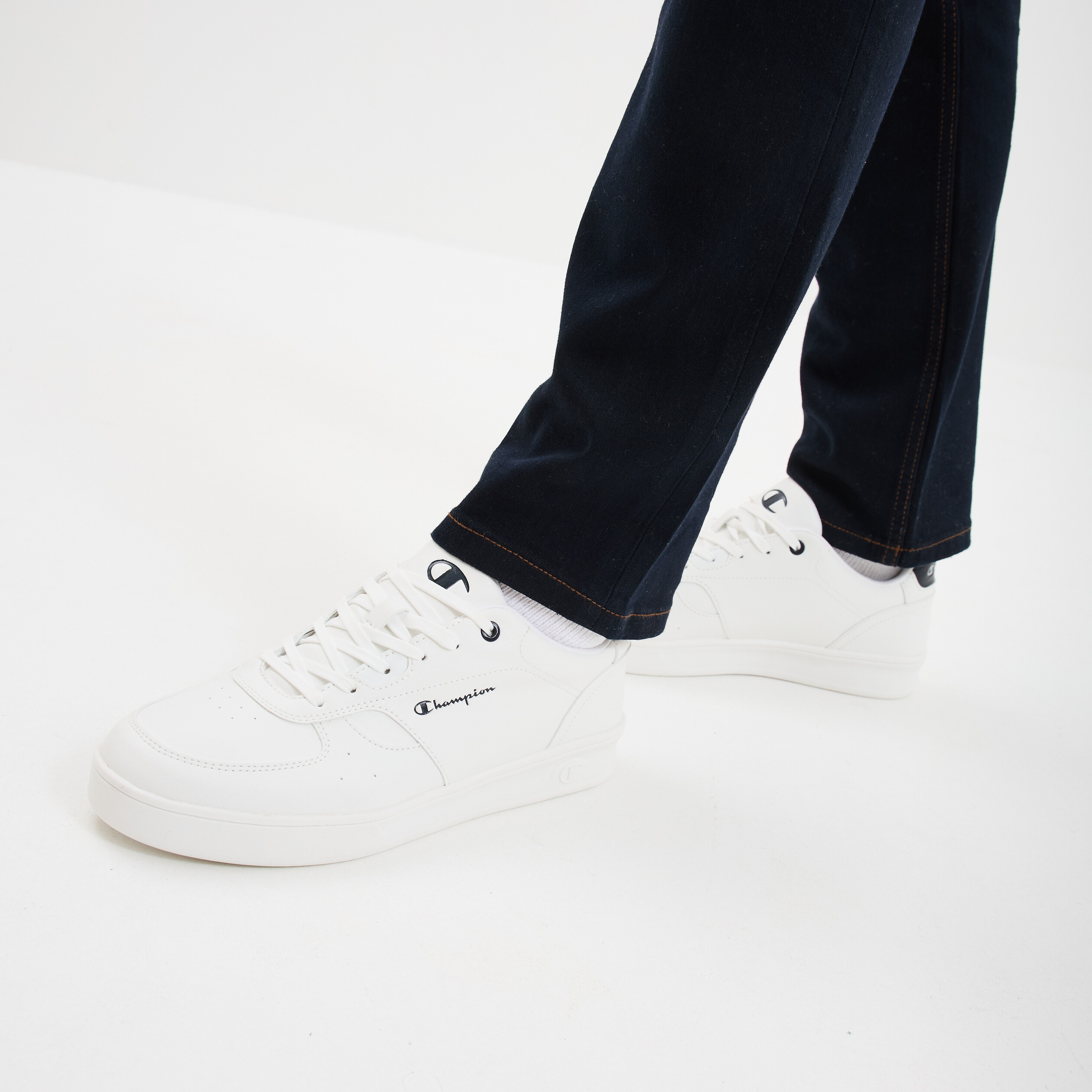 Tennis basses &agrave; lacets Champion Newman bleu homme