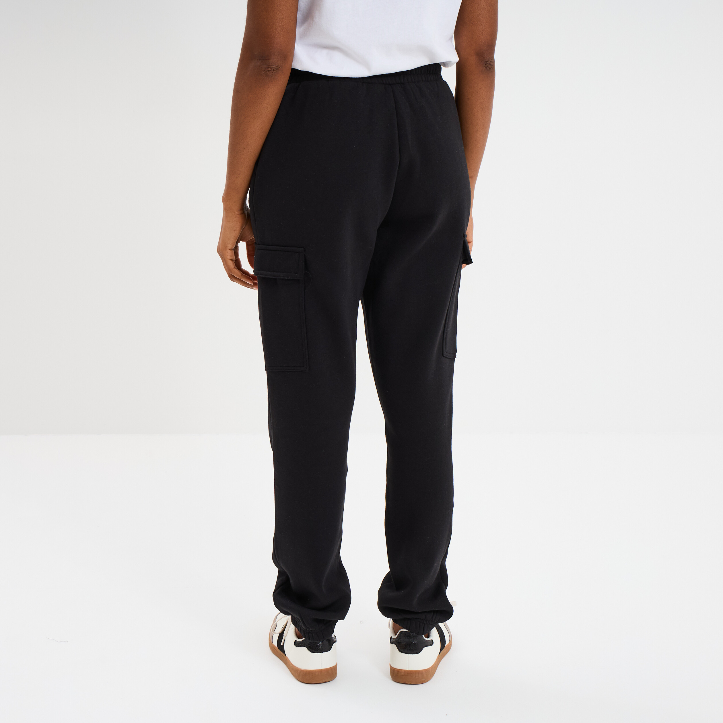 pantalon de jogging coupe battle noir femme Pantalon de jogging coupe battle noir femme