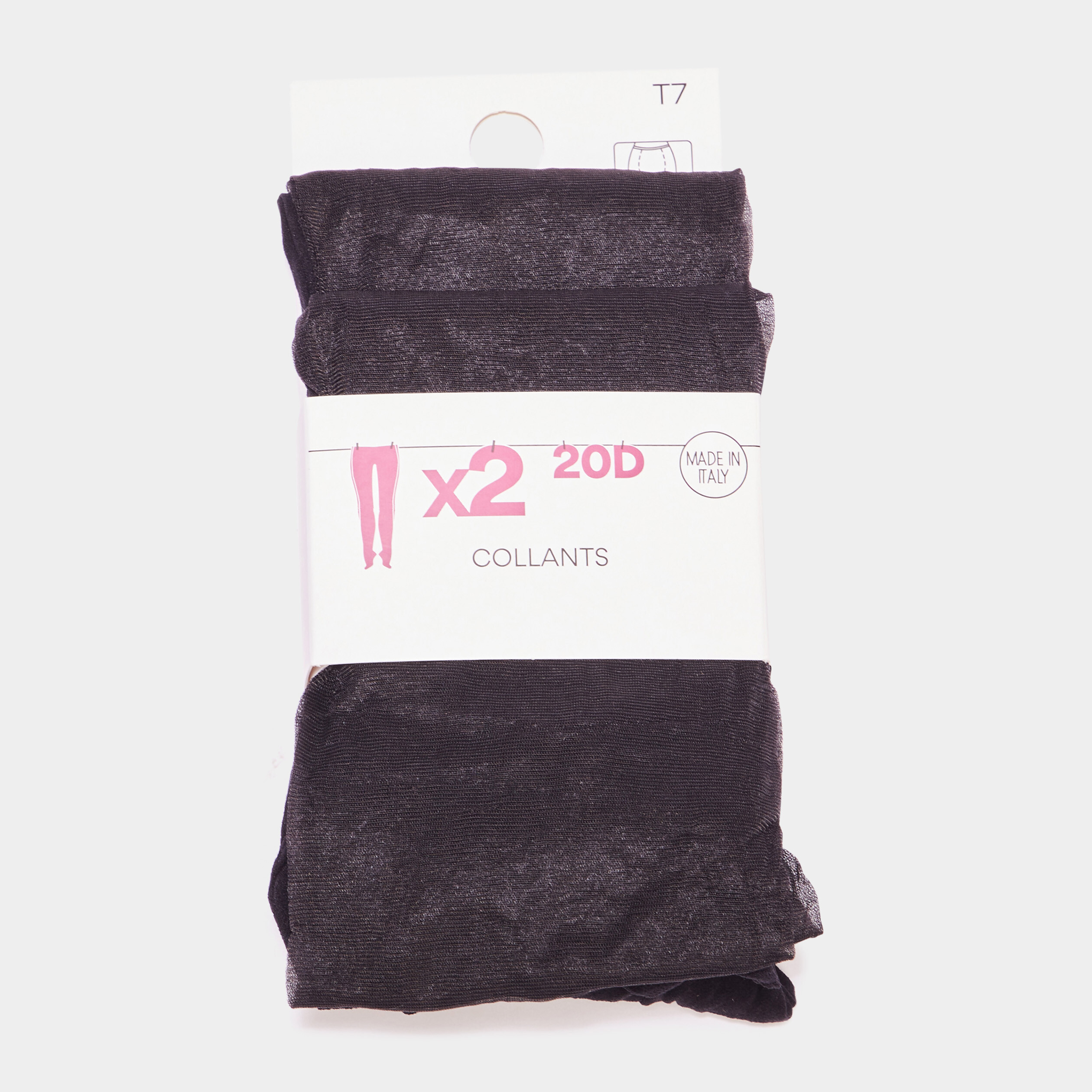 lot 2 paires collants 20d noir mixte Lot 2 paires collants 20D noir mixte