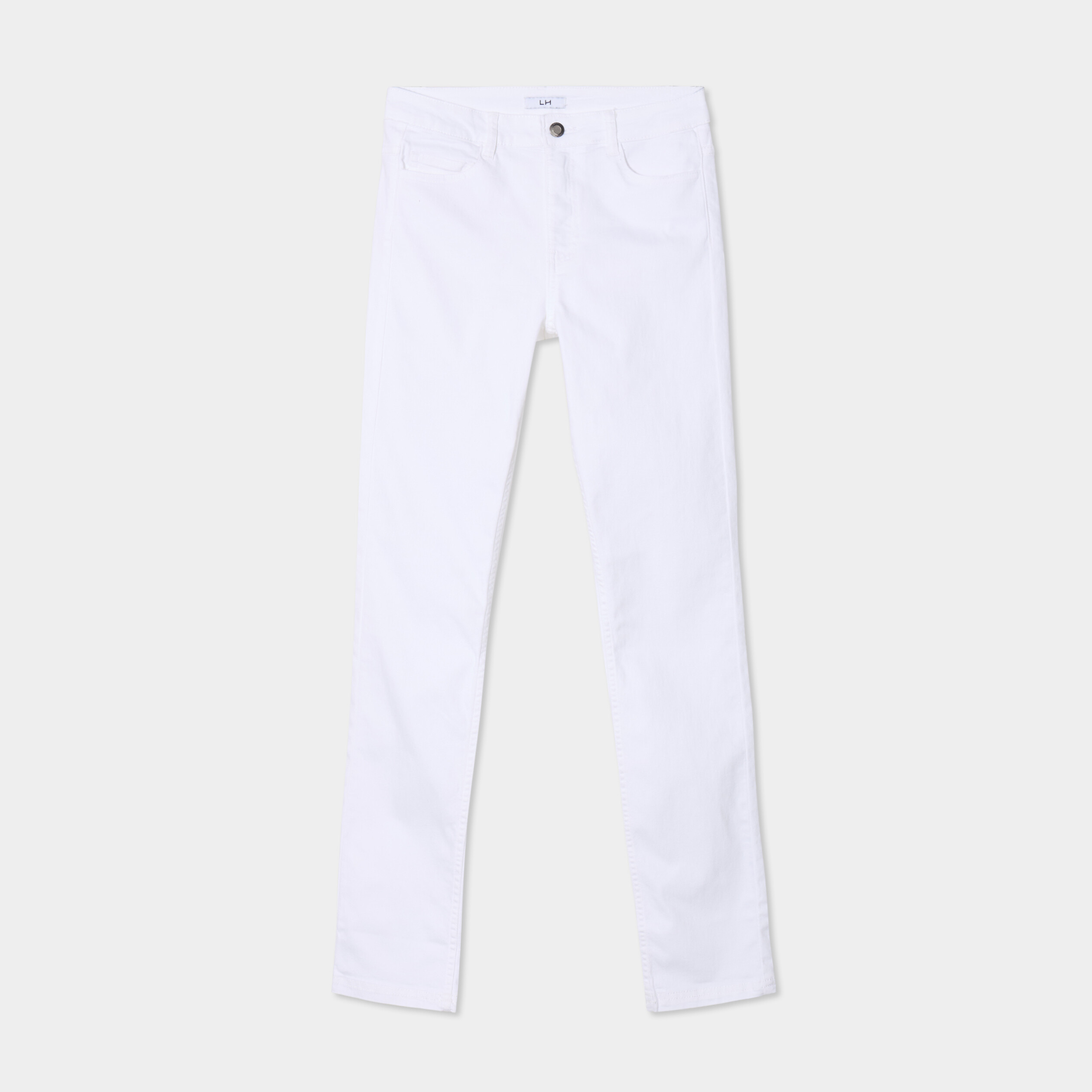 Pantalon slim taille standard blanc femme La Halle