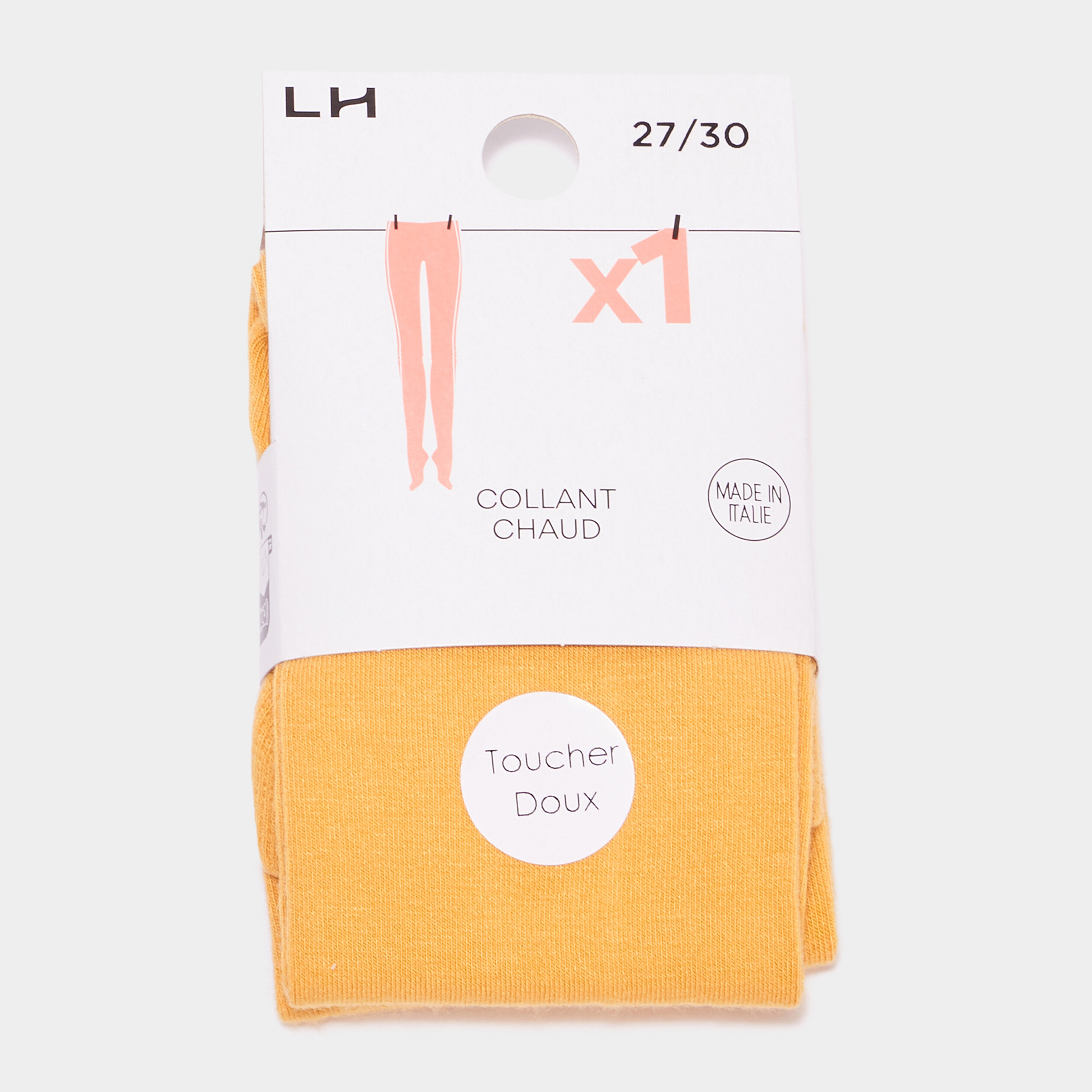 Collants jaune moutarde fille La Halle