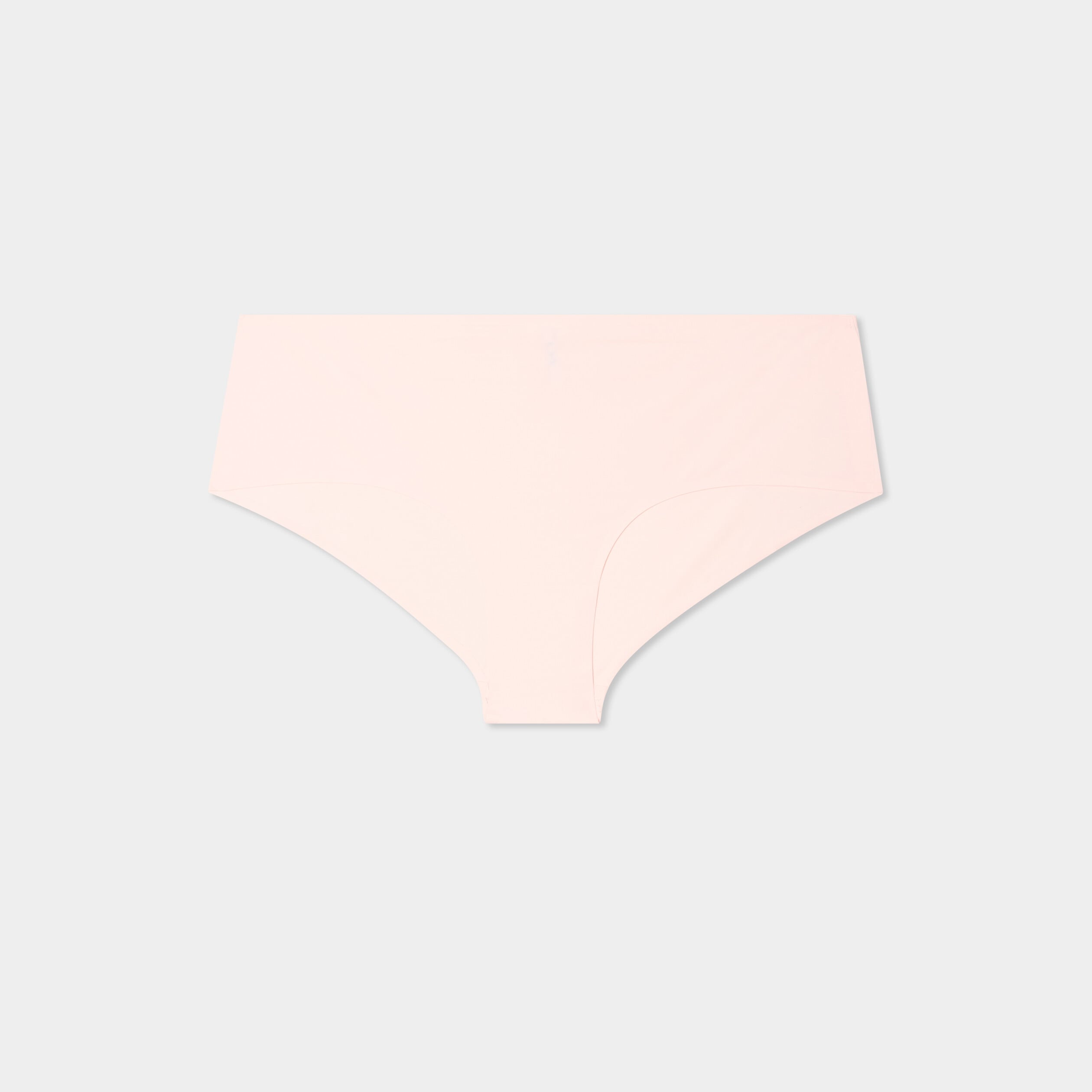 Shorty microfibre sans coutures rose clair femme