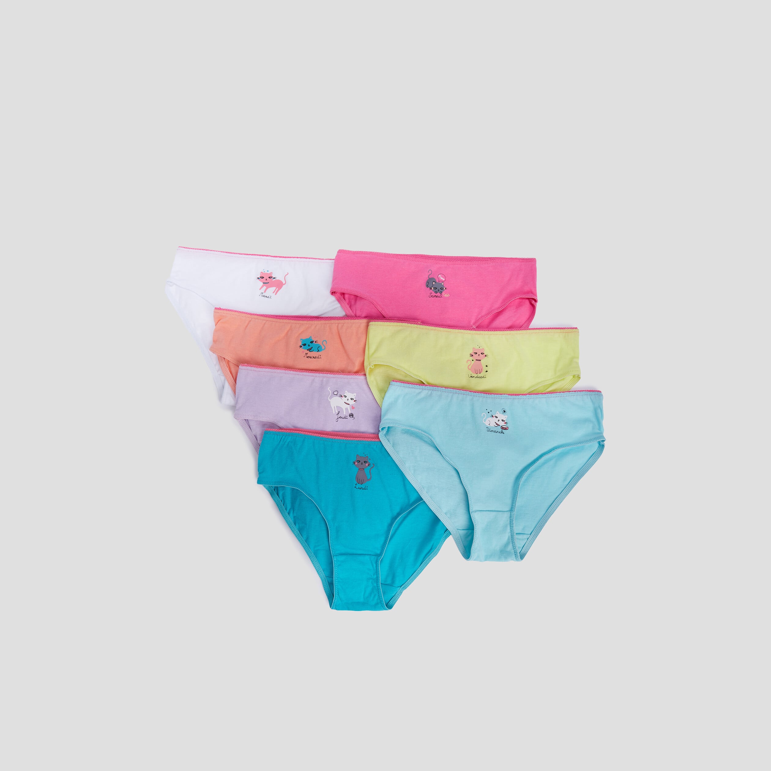 Lot 7 culottes multicolore fille