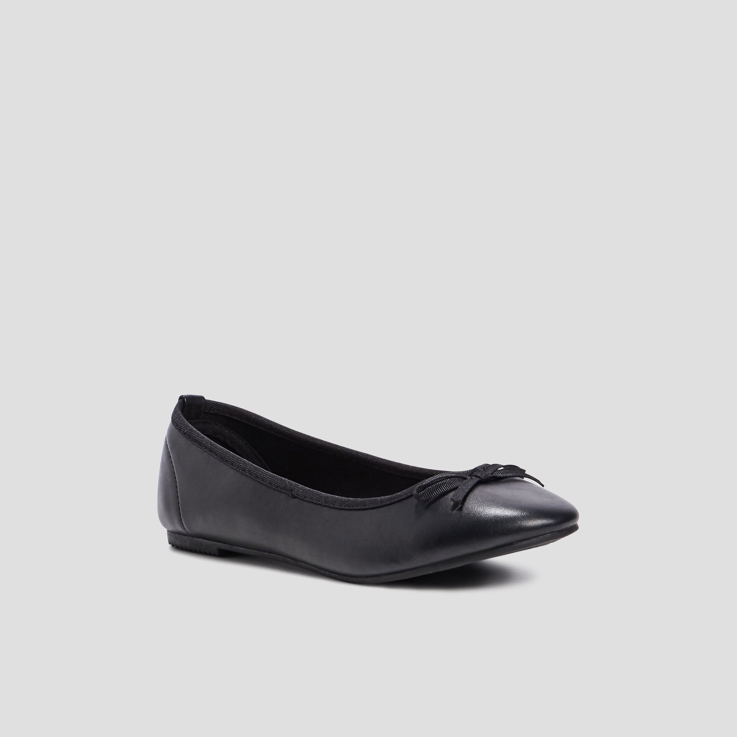 Ballerines avec noeuds noir fille
