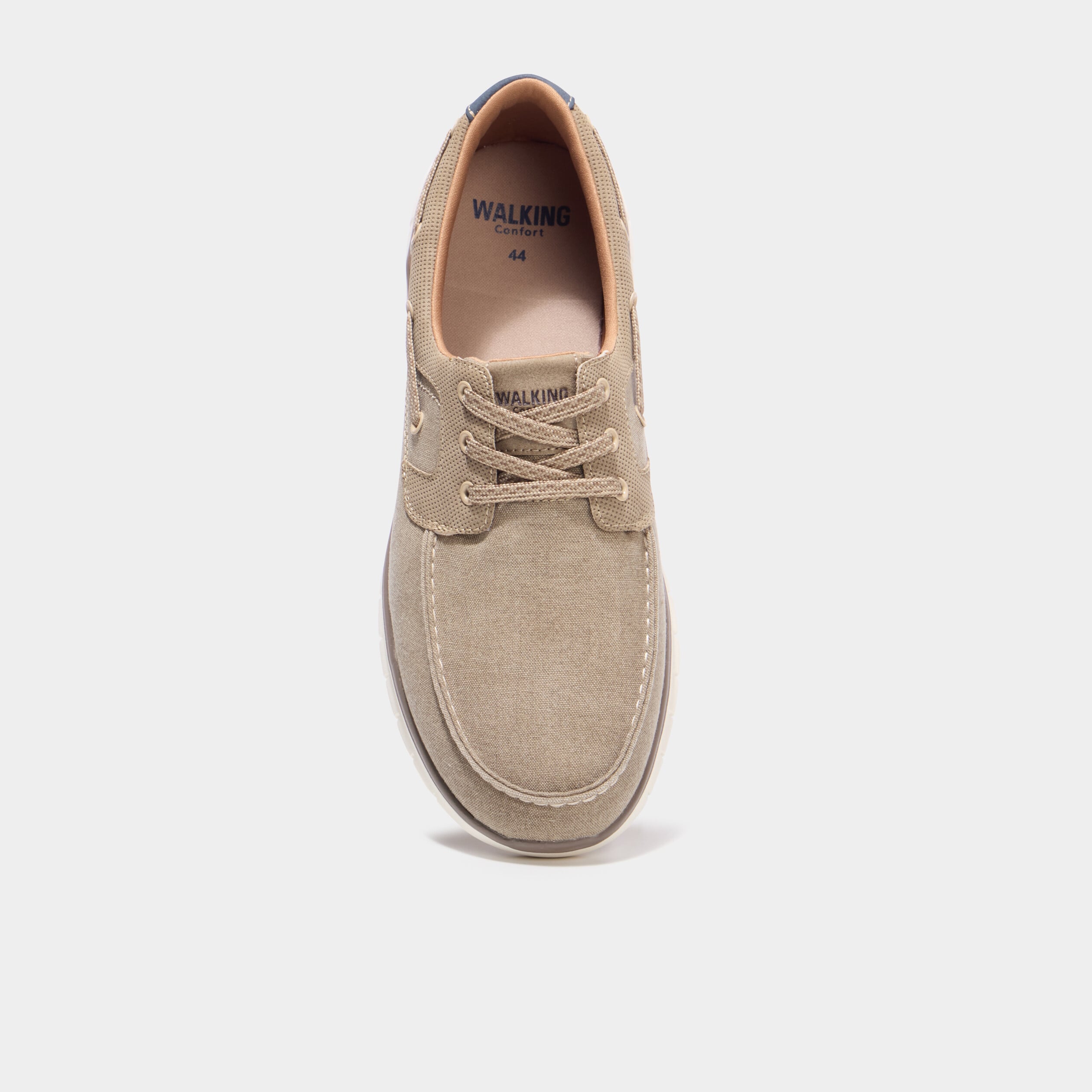Chaussures bateau en jean sable homme