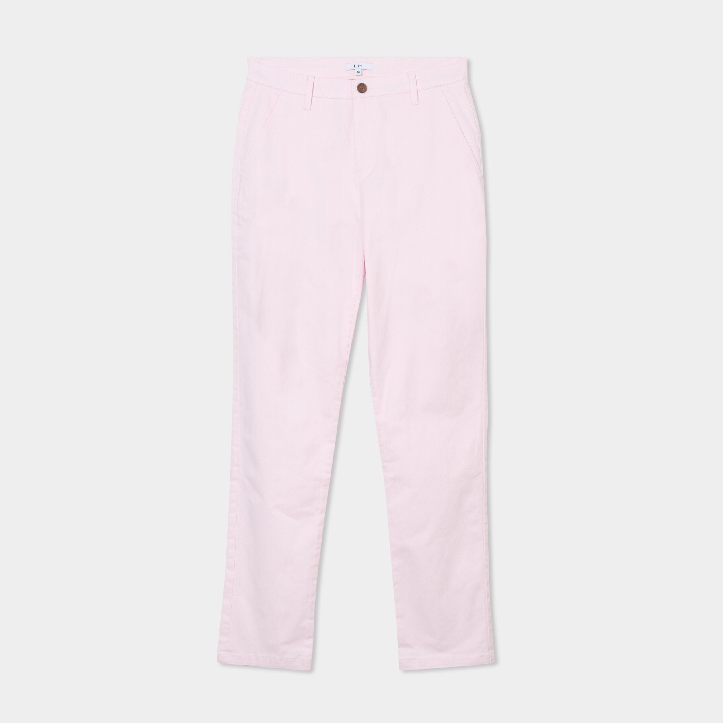 pantalon chino droit stretch rose homme Pantalon chino droit stretch rose homme