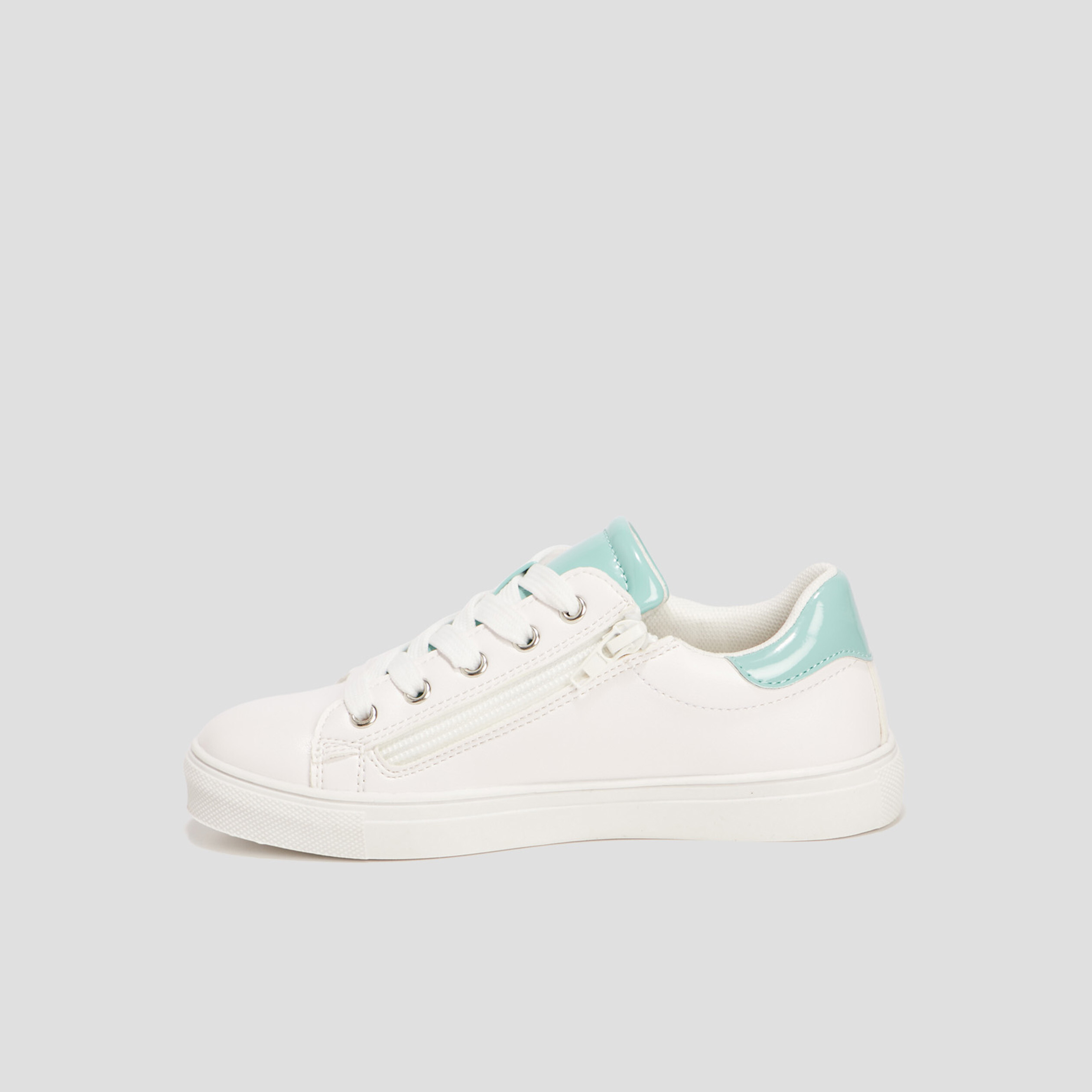 Tennis &agrave; lacets Liberto blanc fille