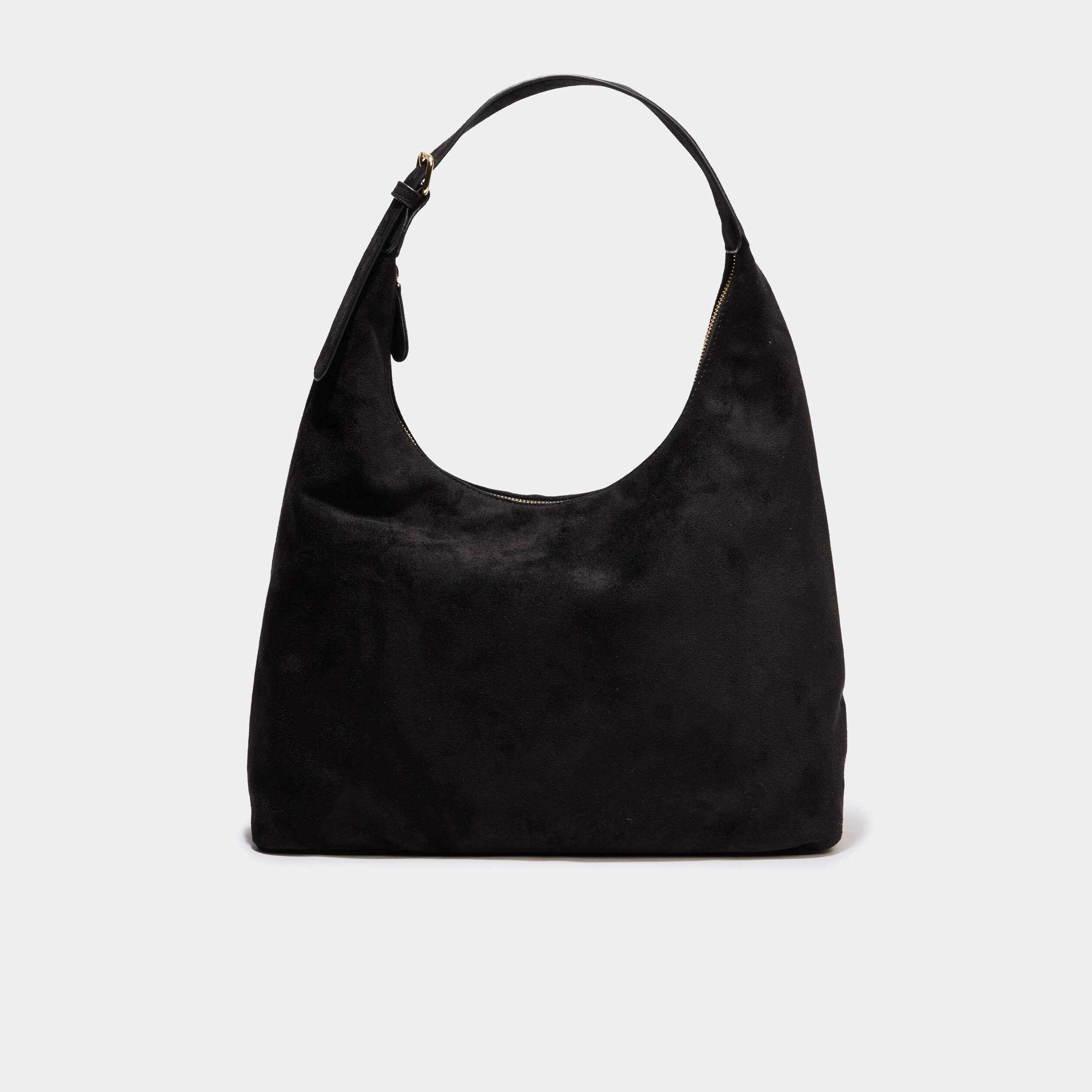 Sac port&eacute;-&eacute;paule effet su&eacute;dine noir femme