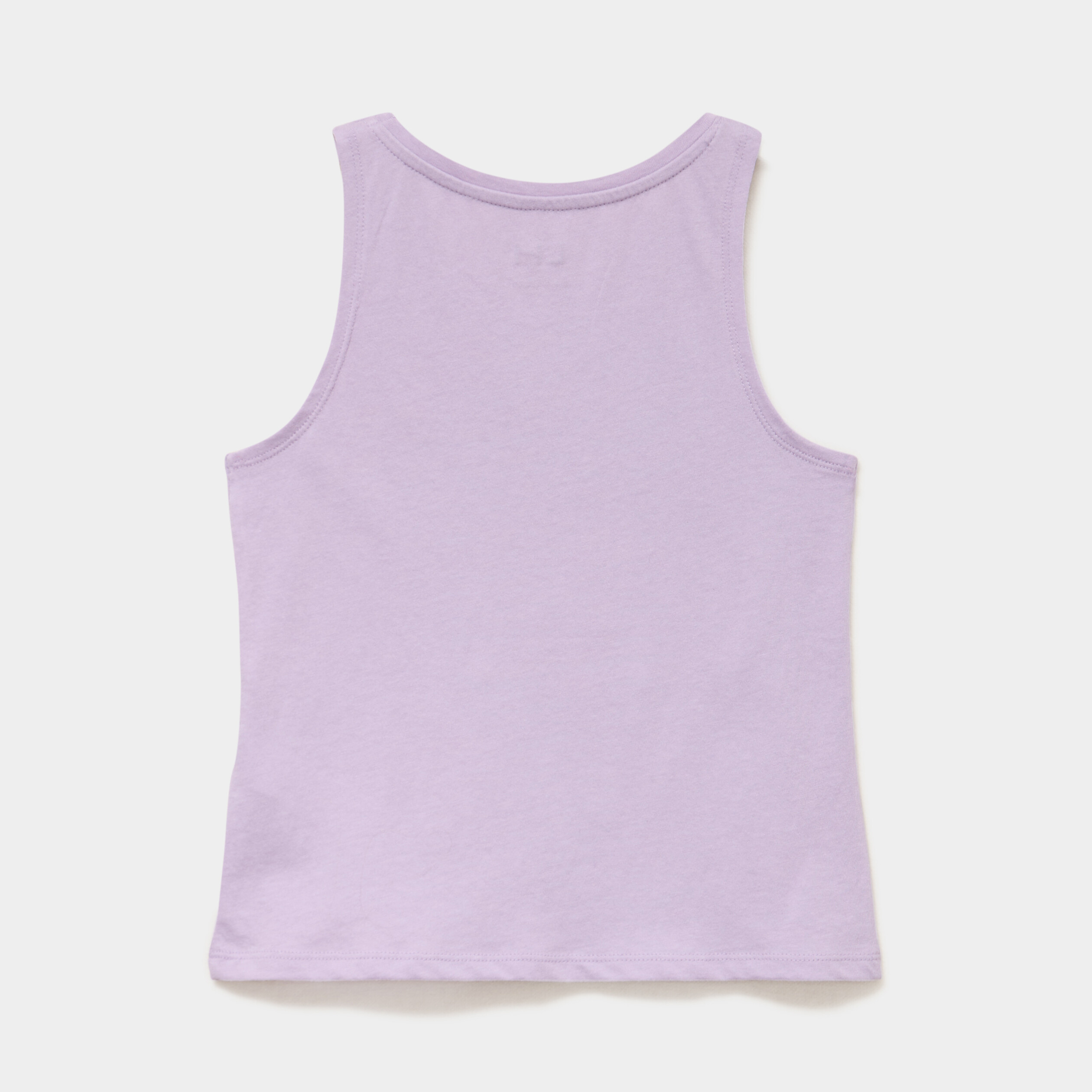 D&eacute;bardeur col rond coton mauve fille