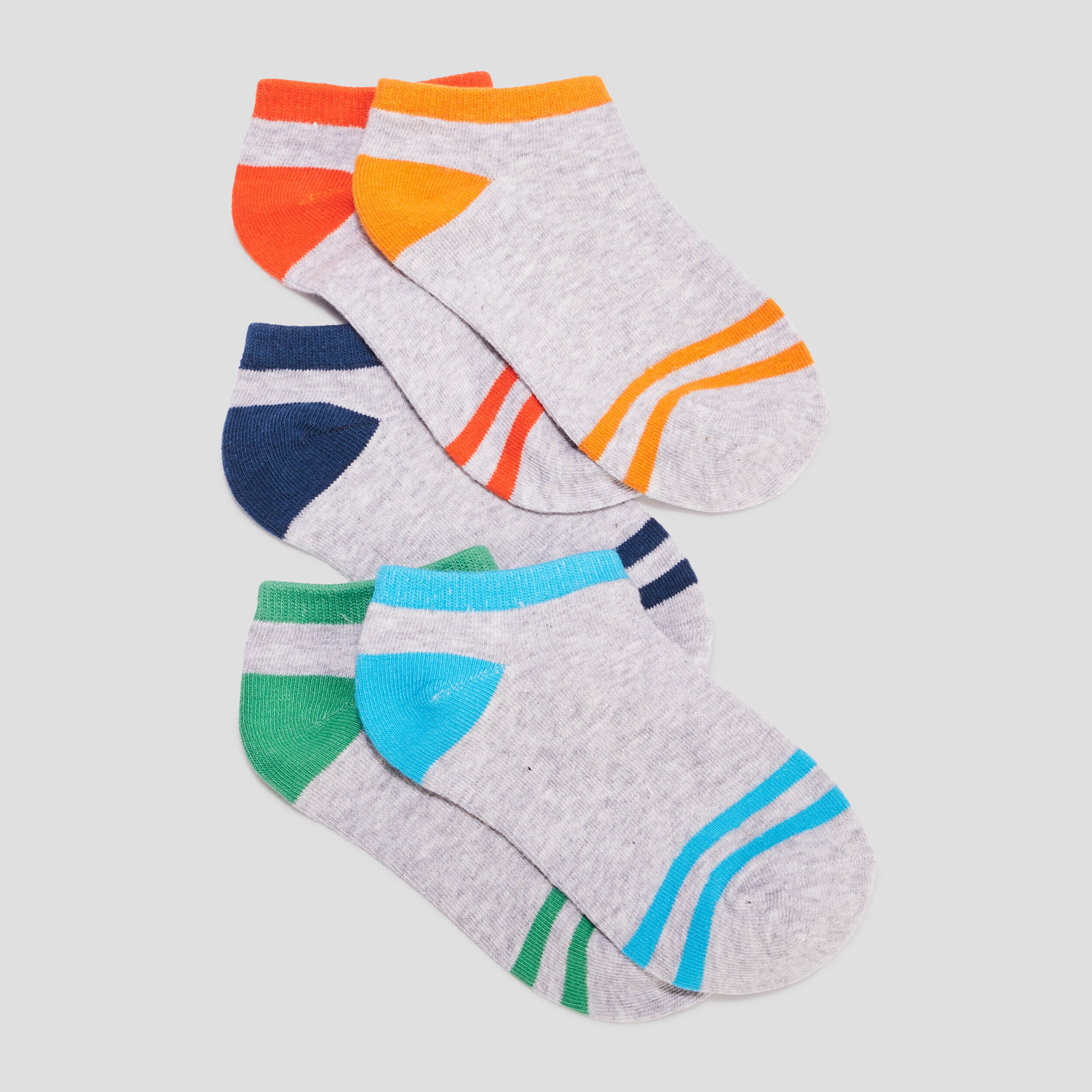 Lot 5 paires chaussettes multicolore garçon