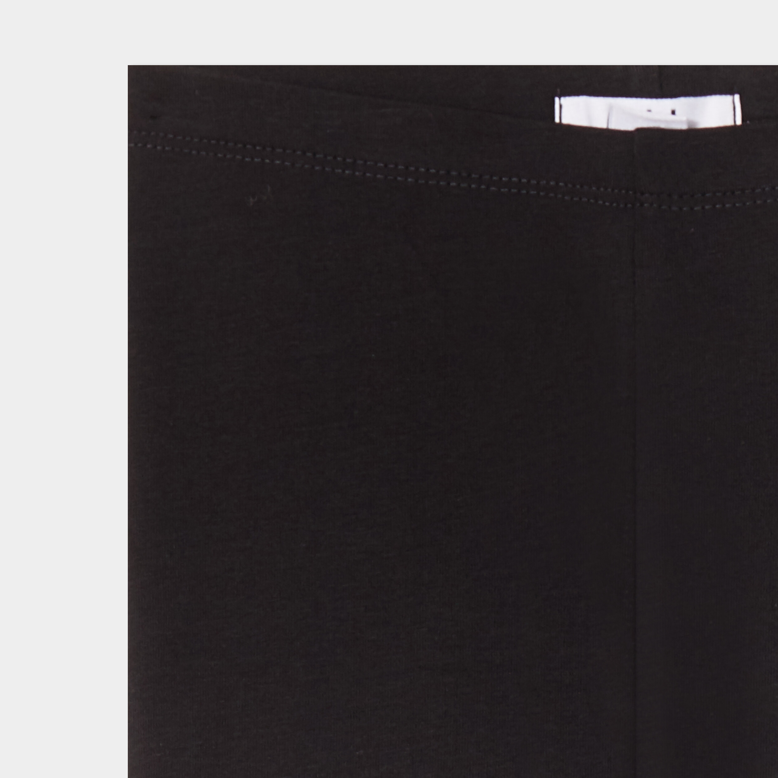 Legging corsaire taille &eacute;lastiqu&eacute;e noir fille