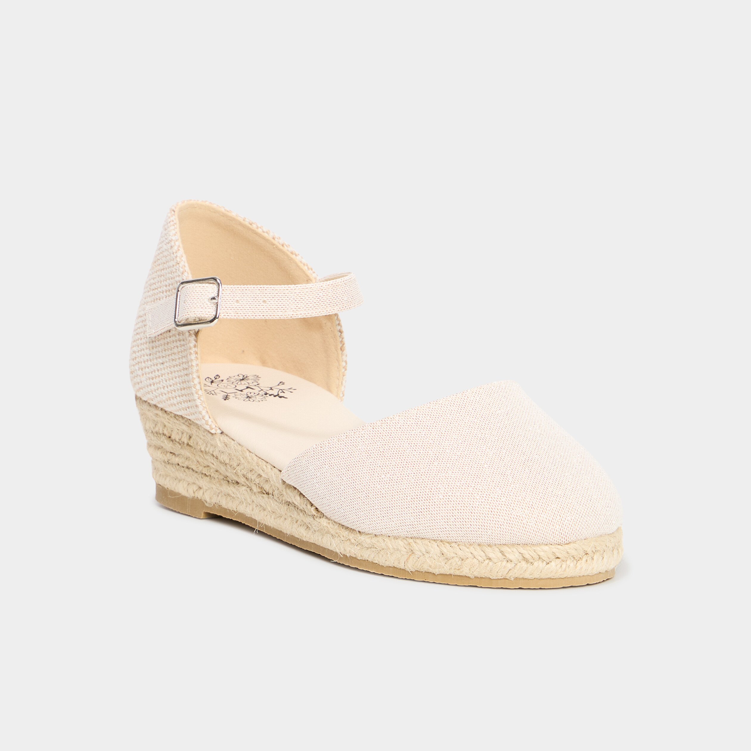 espadrilles talons compenses blanc fille Espadrilles talons compensés blanc fille